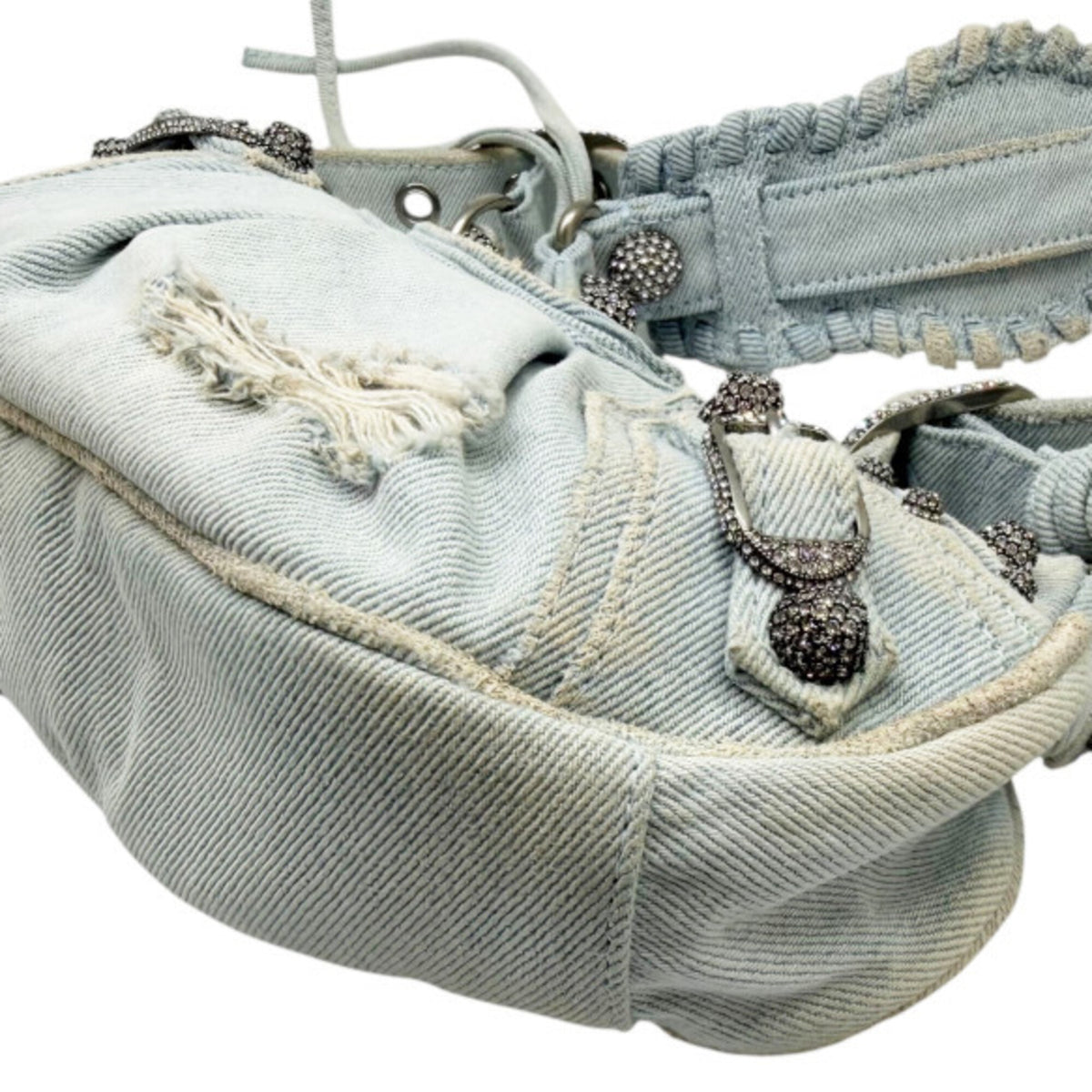 Balenciaga Blue Denim Shoulder Bag (Pre-Owned)