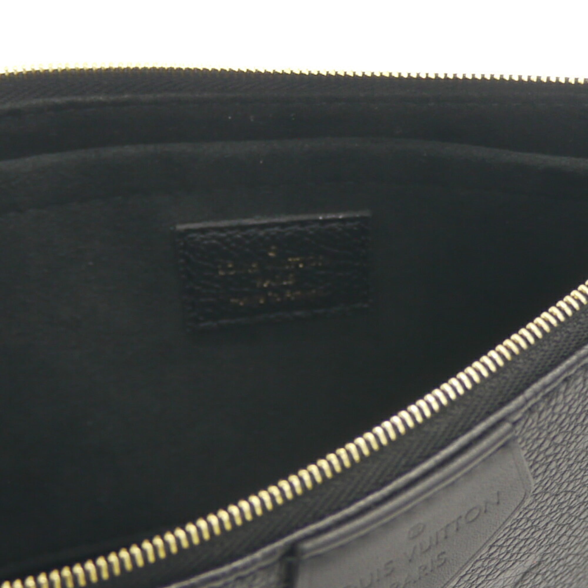 Louis Vuitton Black Noir Monogram Empreinte Pochette Shoulder Bag (Pre-Owned)