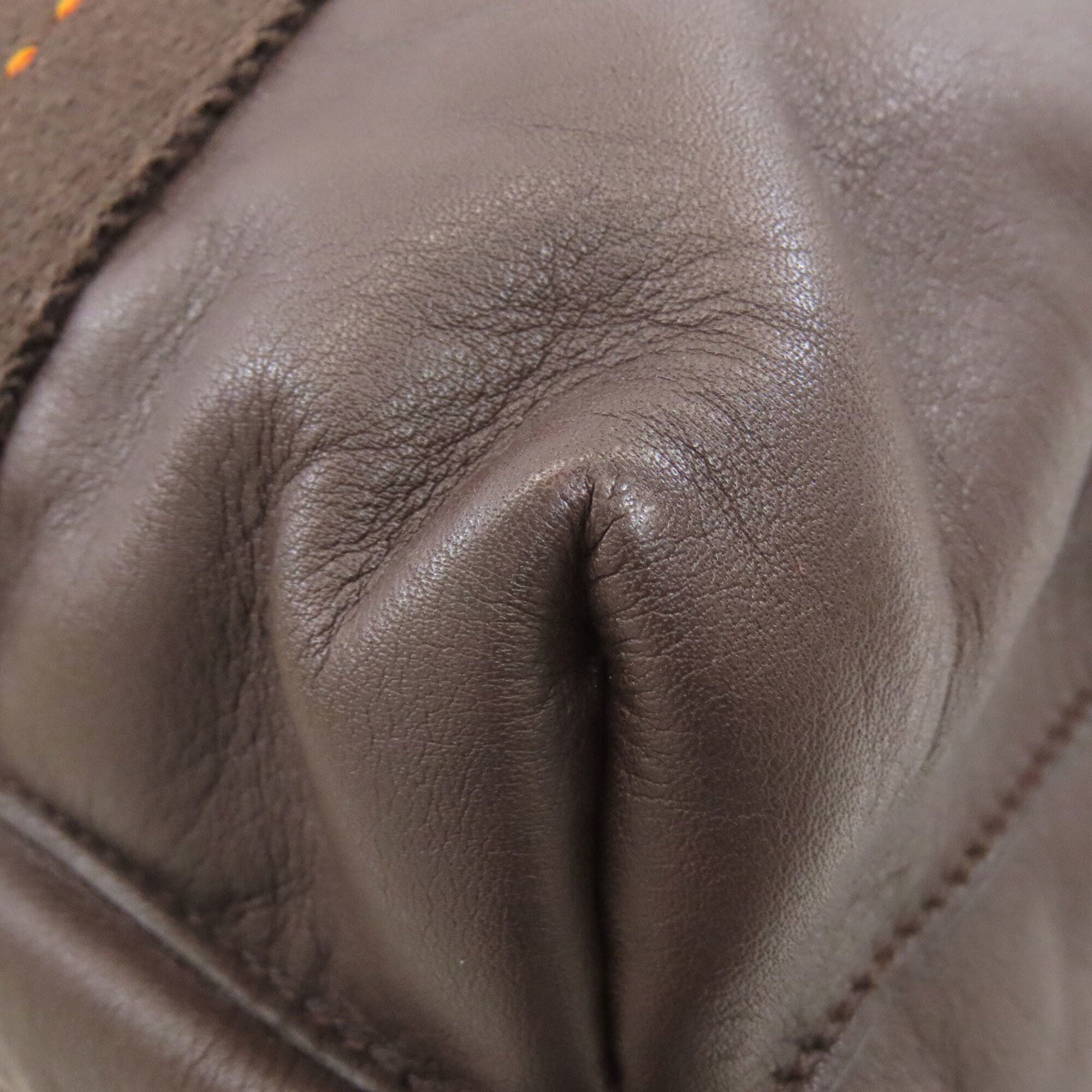 Hermes Brown Leather Handbag (Pre-Owned)