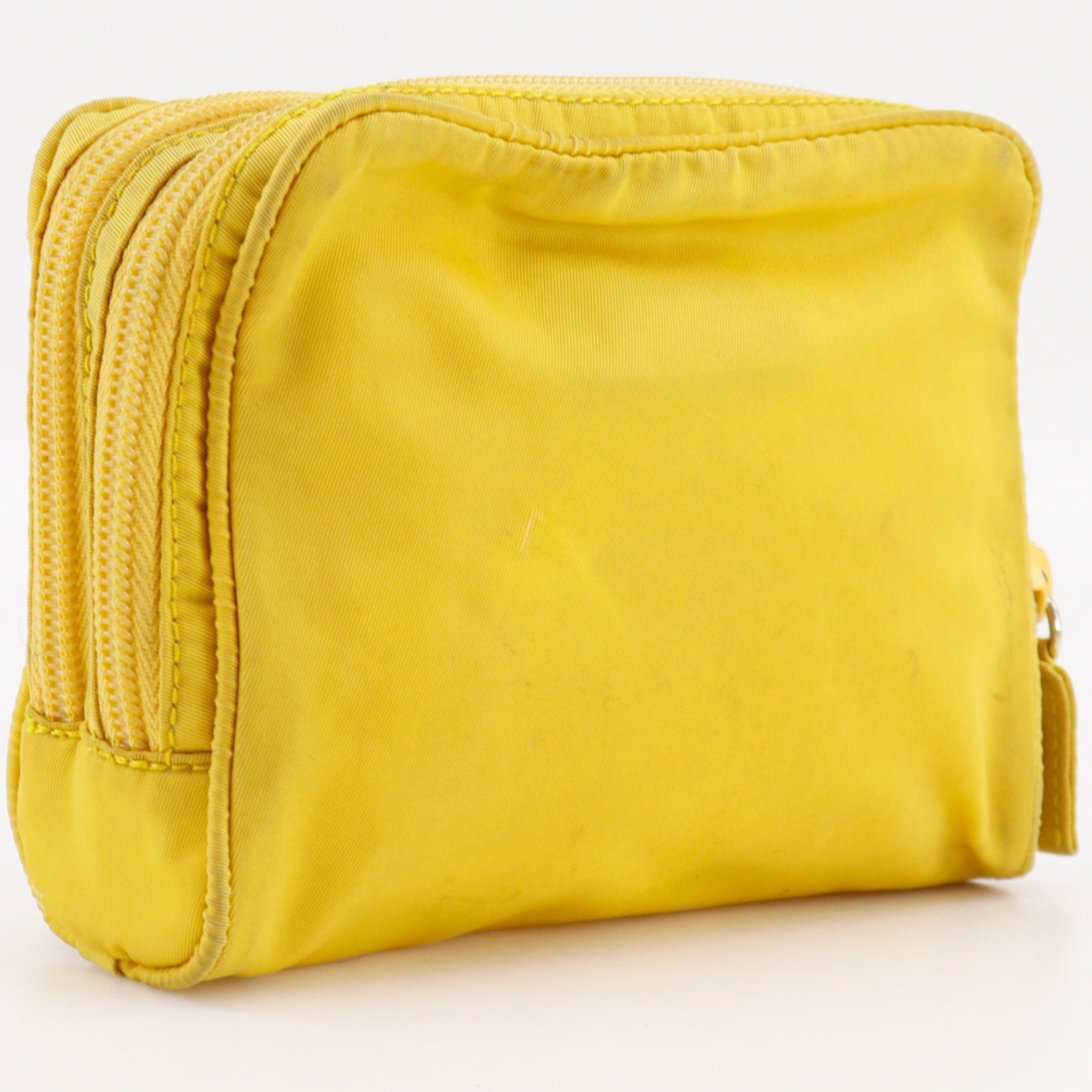 Prada Yellow Nylon Pouch (Pre-Owned)