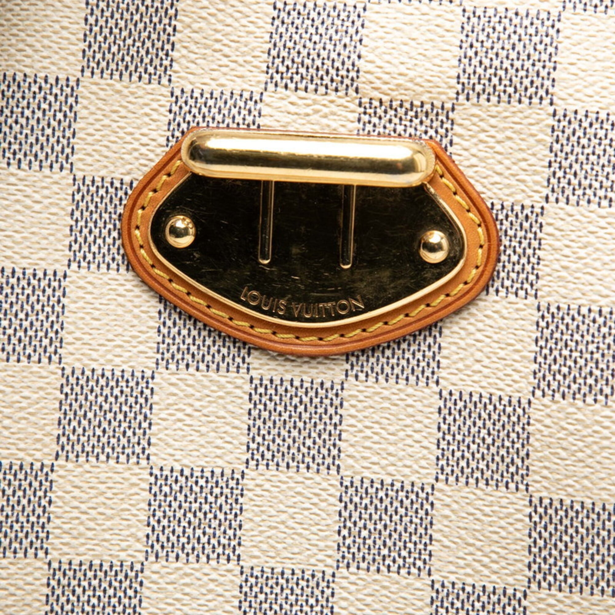 Louis Vuitton Damier Azur Ivory White Pvc Leather Handbag Shoulder Bag (Pre-Owned)