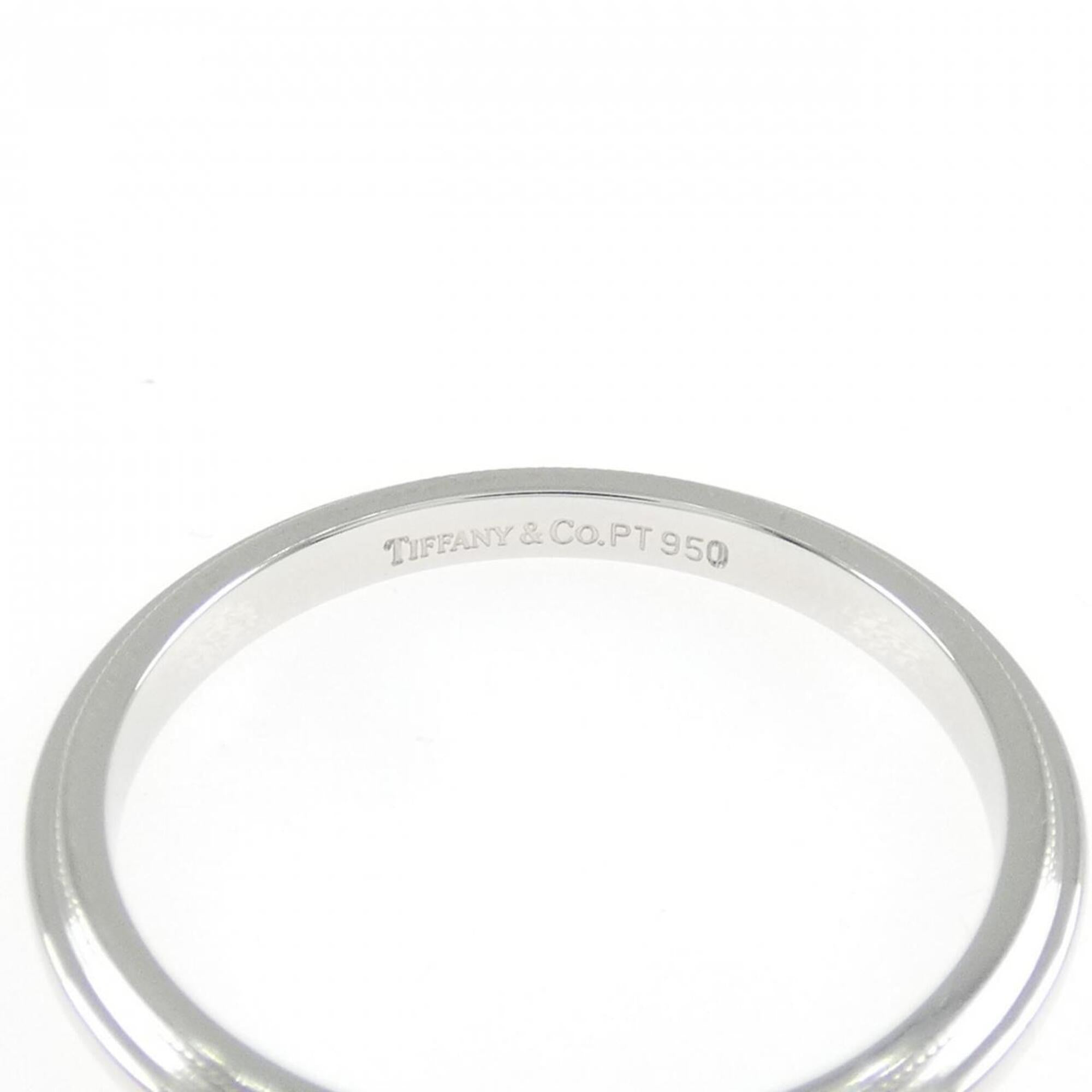 Tiffany Platinum Platinum 950 Band Ring (Pre-Owned)