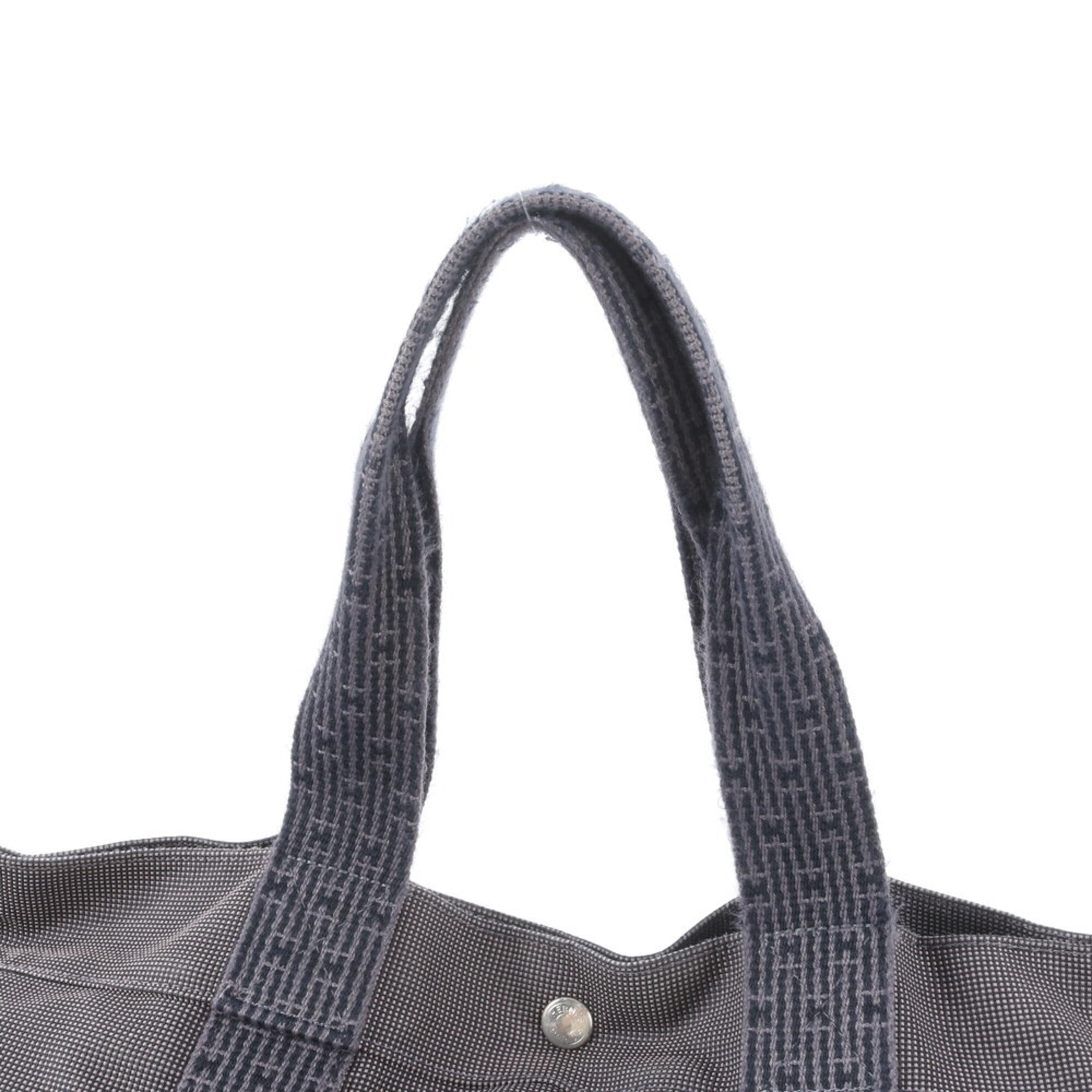 Hermes Gray Togo Leather Handbag Tote Bag (Pre-Owned)