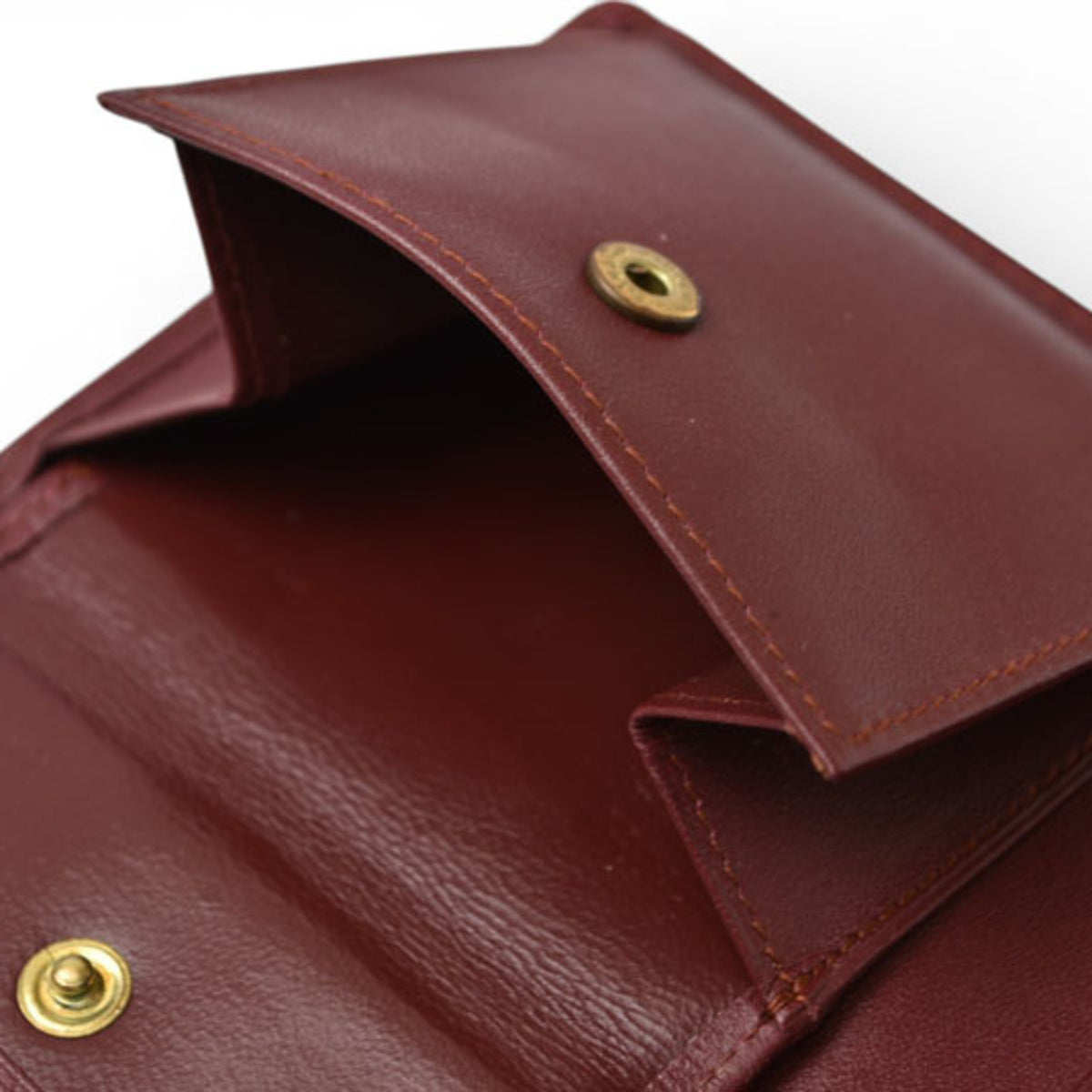 Cartier Must Bordeaux Leather Wallet (Bi-Fold) (Pre-Owned)