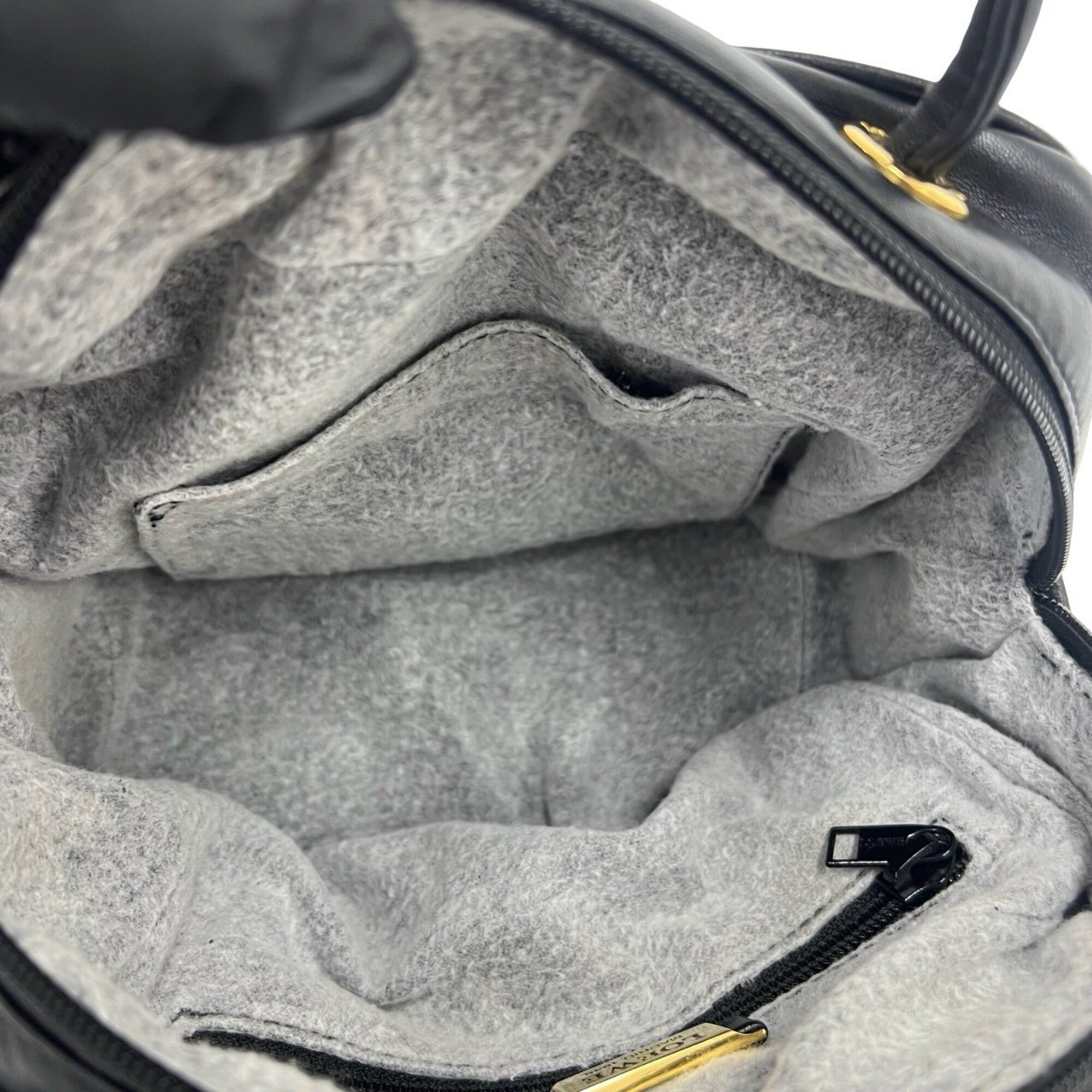 Loewe Black Leather Boston Bag Handbag Tote Bag (Pre-Owned)