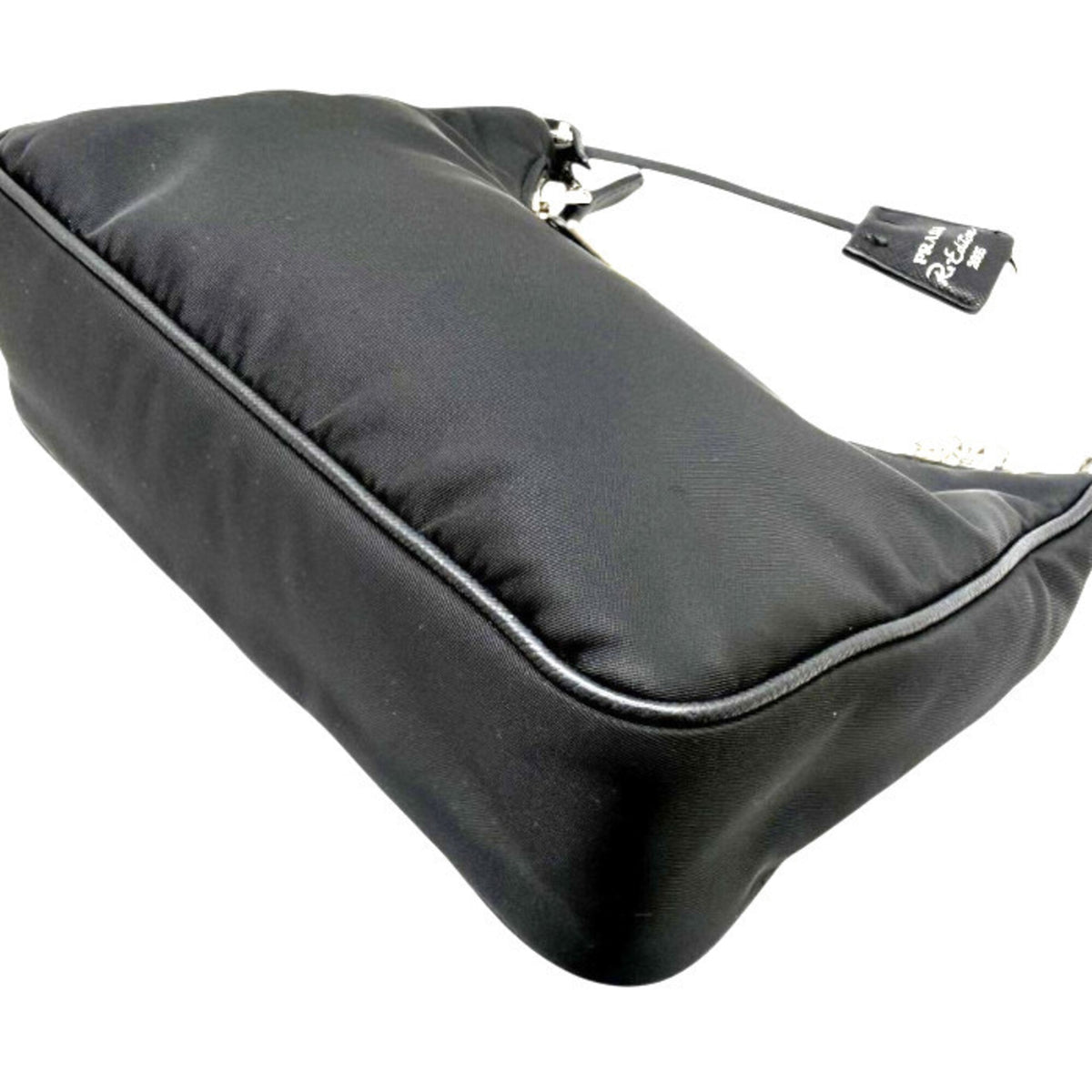 Prada Black Nylon Handbag Pouch Shoulder Bag (Pre-Owned)