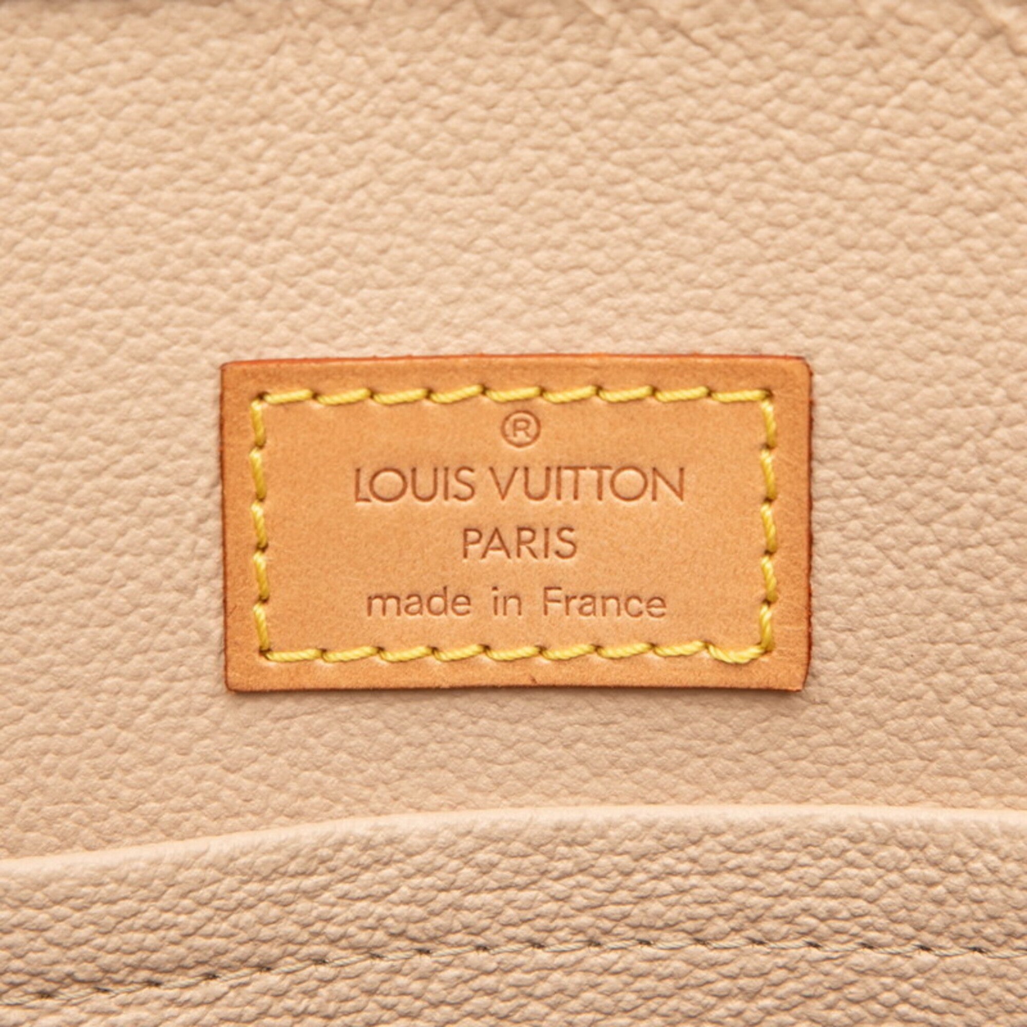 Louis Vuitton Monogram Brown Pvc Leather Handbag Tote Bag (Pre-Owned)