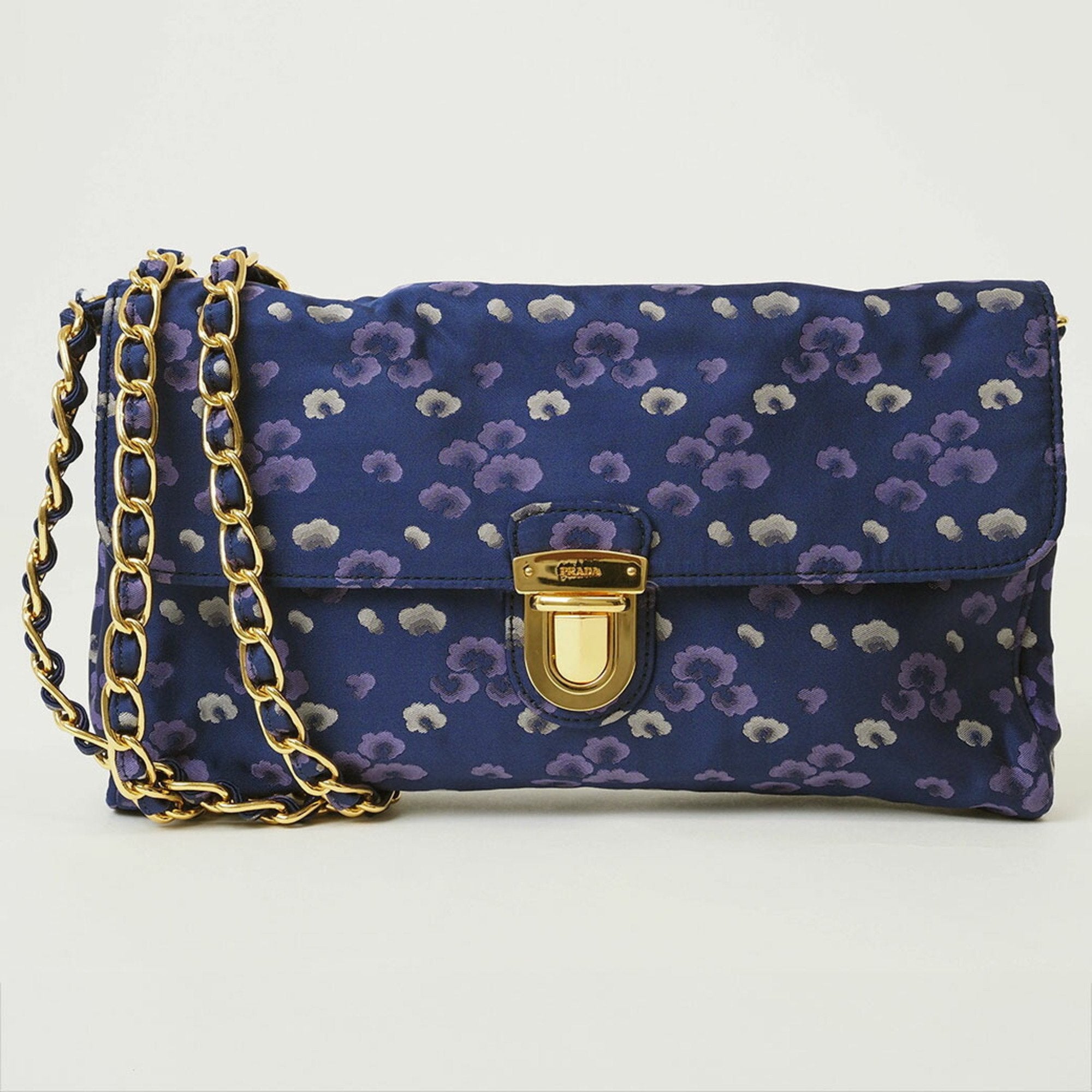 Prada Navy Nylon Shoulder Bag (Pre-Owned)