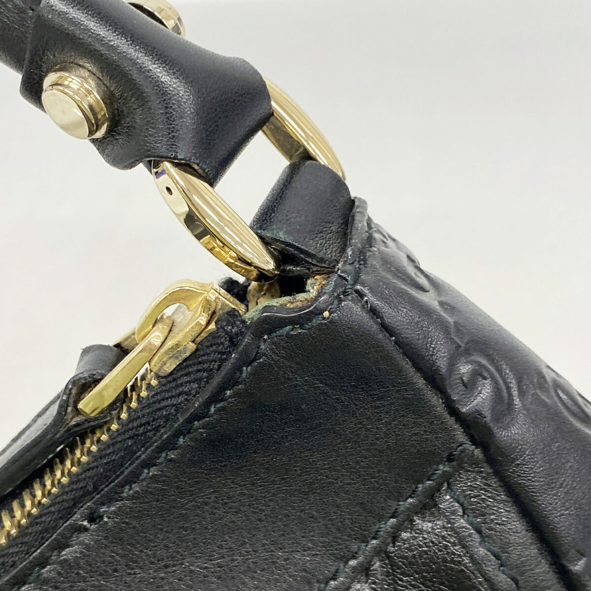 Gucci Black Leather Shoulder Bag (Pre-Owned)