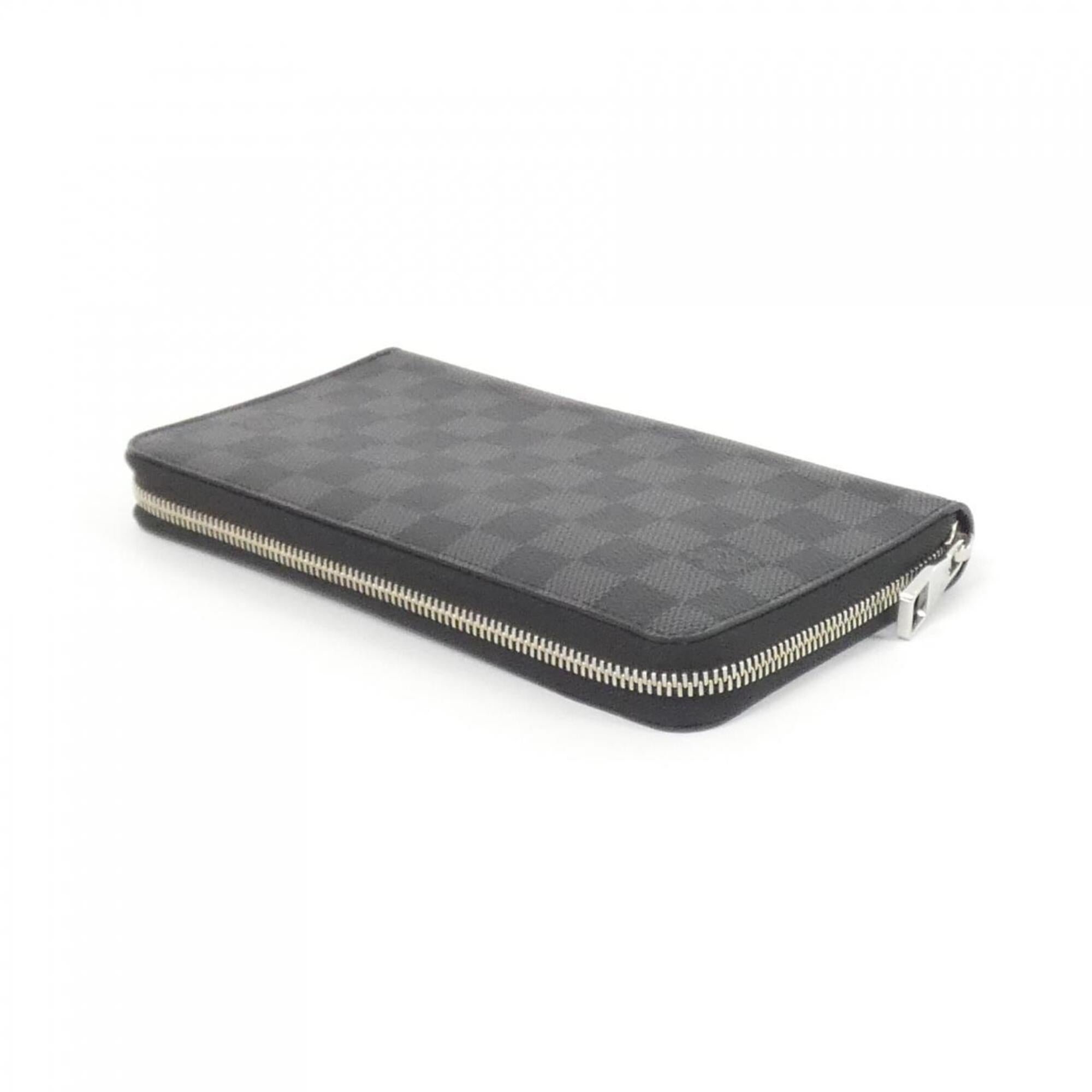 Louis Vuitton Dark Gray Graphite Coated Canvas Long Wallet (Bi-Fold) (Pre-Owned)