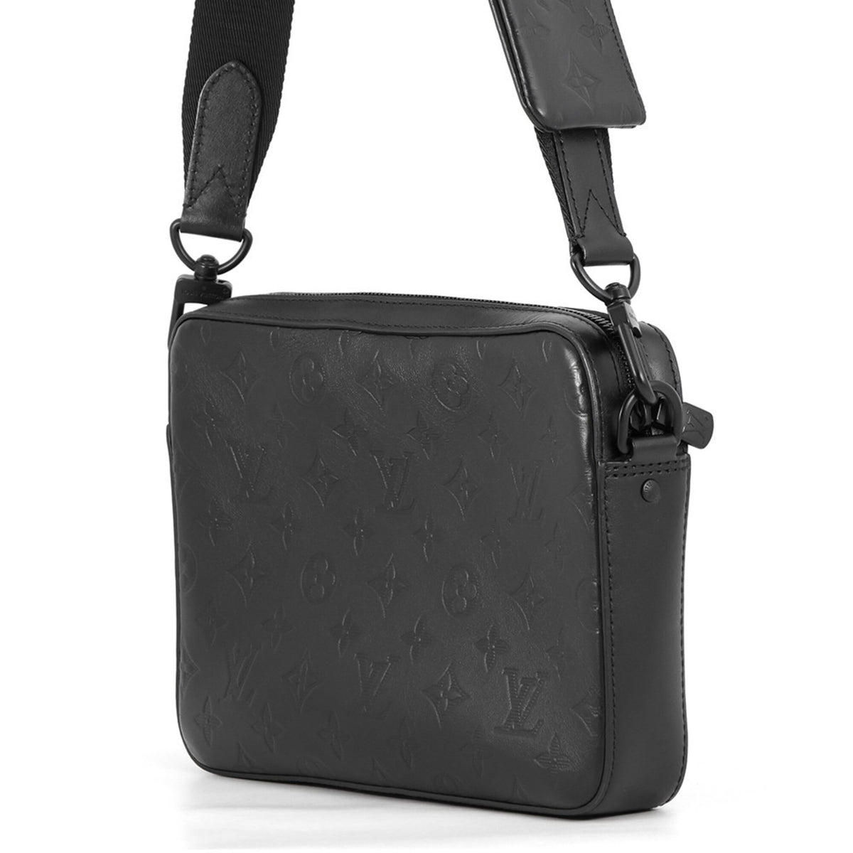 Louis Vuitton Noir Monogram Shadow Handbag Pouch Shoulder Bag (Pre-Owned)