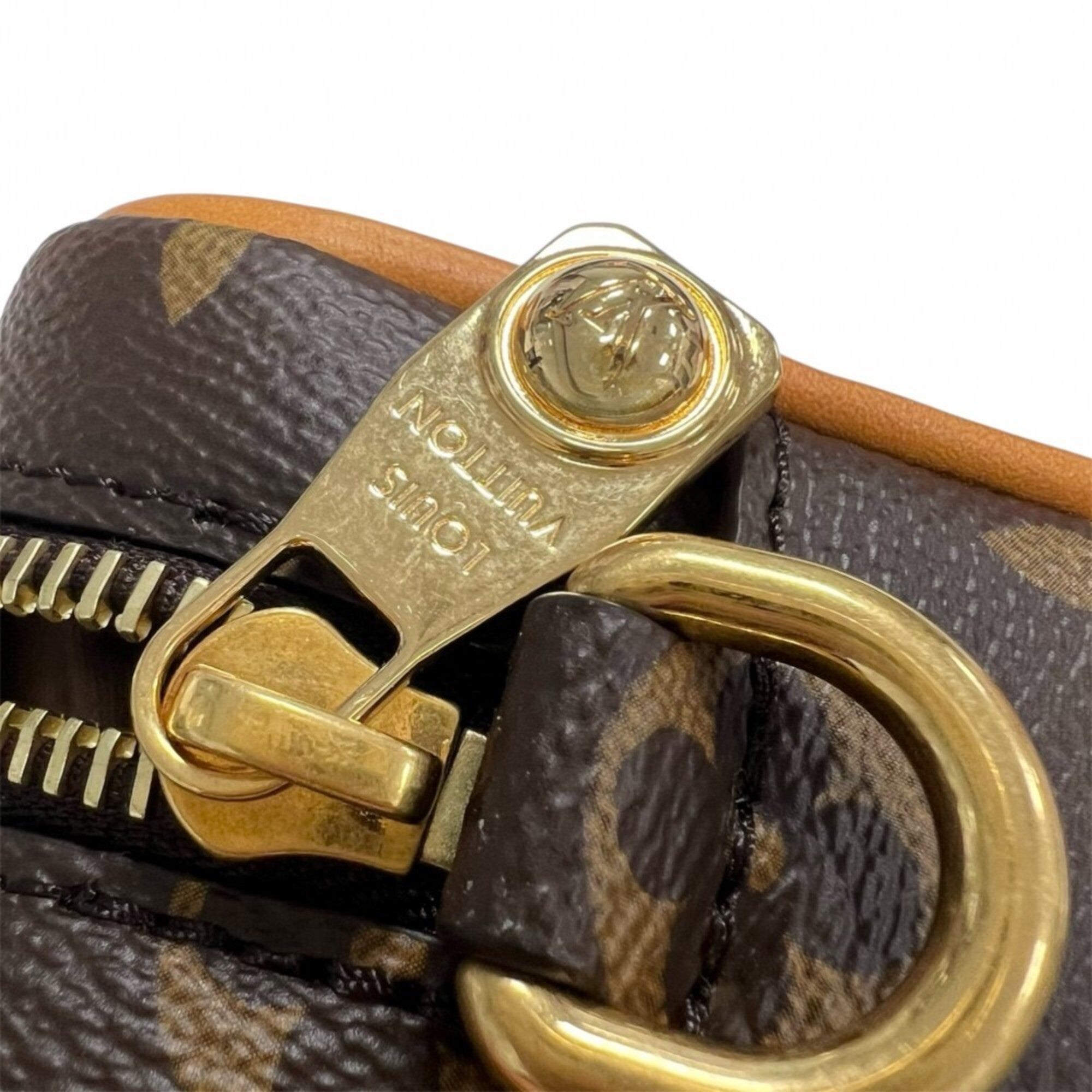 Louis Vuitton Brown Monogram Canvas Shoulder Bag (Pre-Owned)