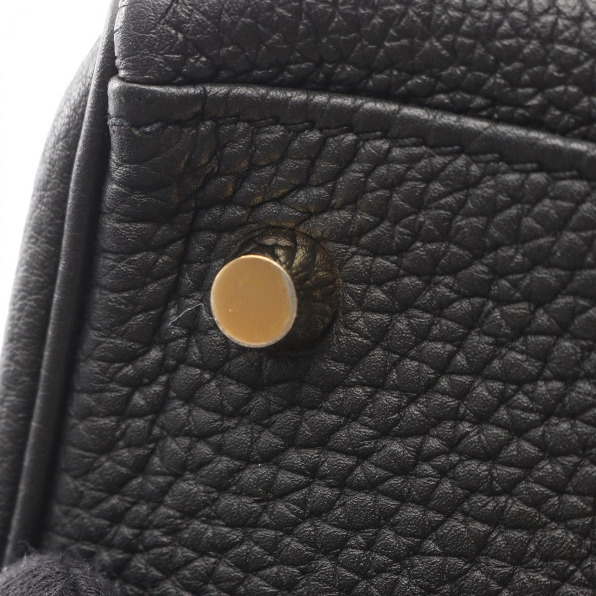 Hermes Black Togo Leather Handbag (Pre-Owned)