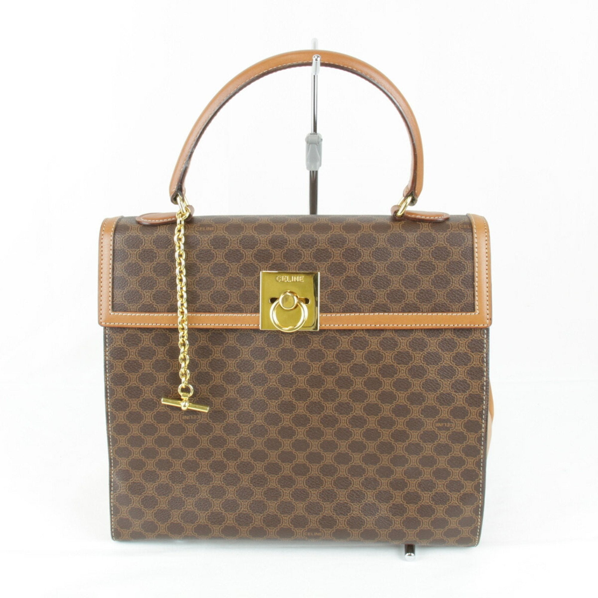 Celine Brown Pvc Handbag (Pre-Owned)