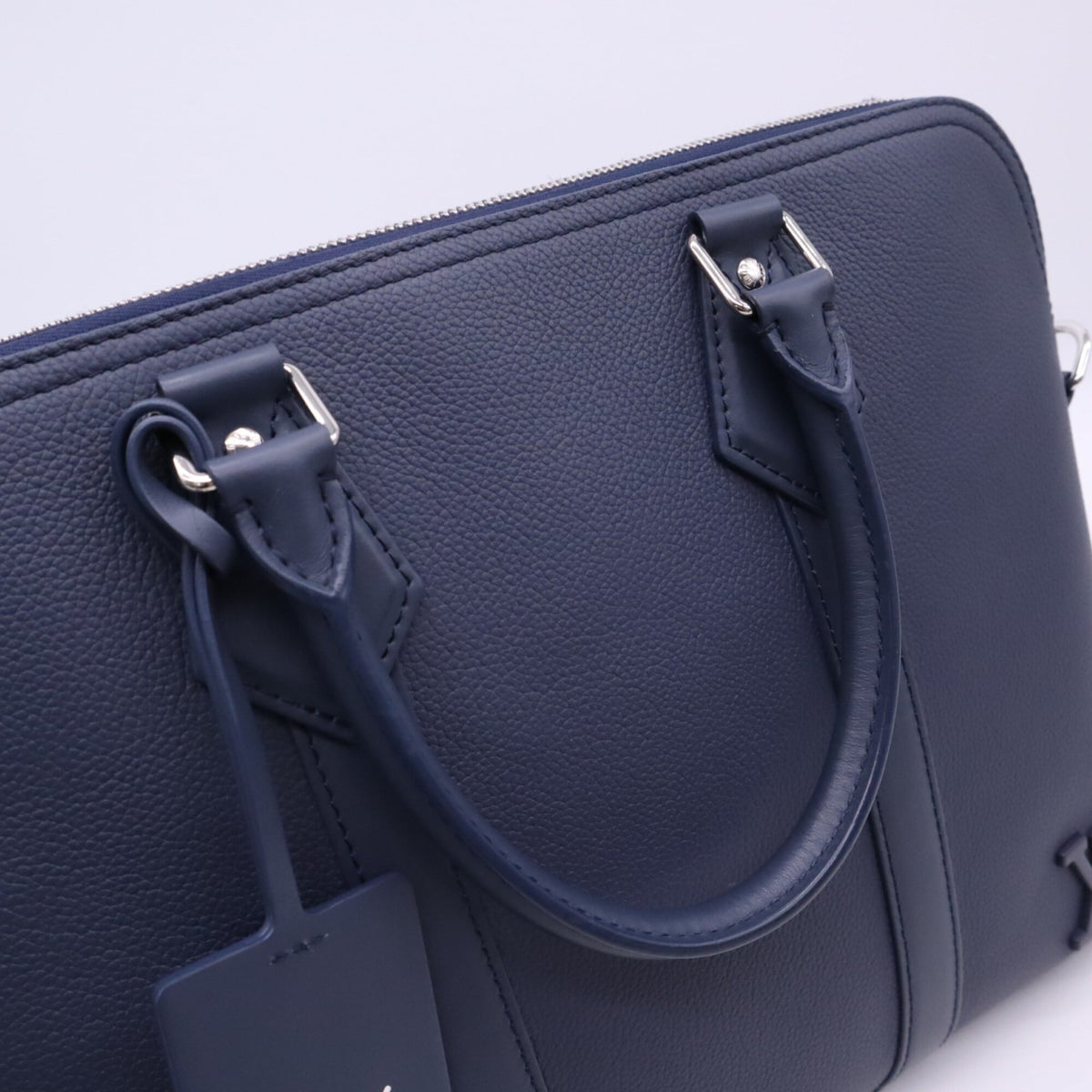 Louis Vuitton Navy Briefcase Handbag (Pre-Owned)