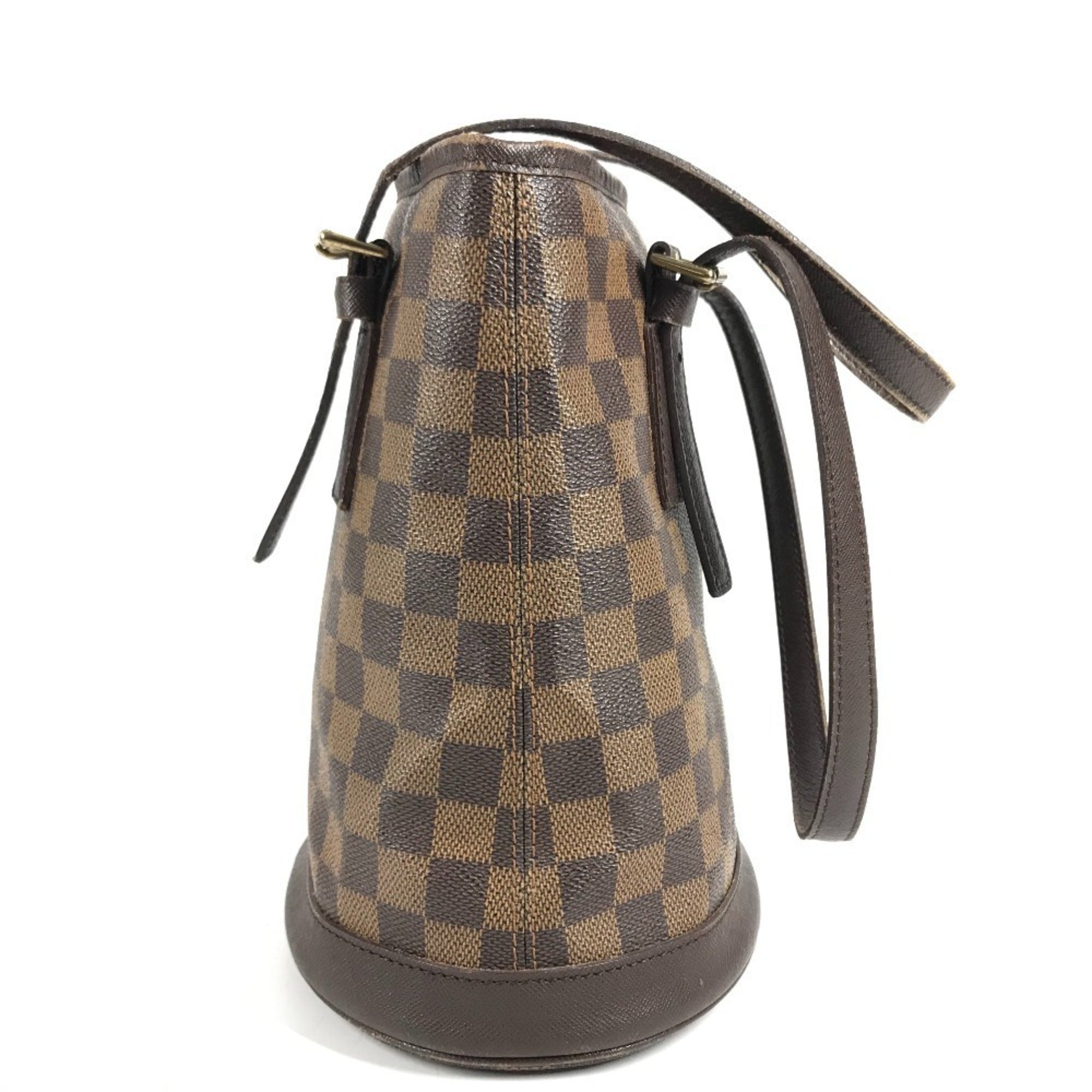 Louis Vuitton Brown Damier Canvas Ebene Galle Damier Graphite Pouch Shoulder Bag Tote Bag (Pre-Owned)