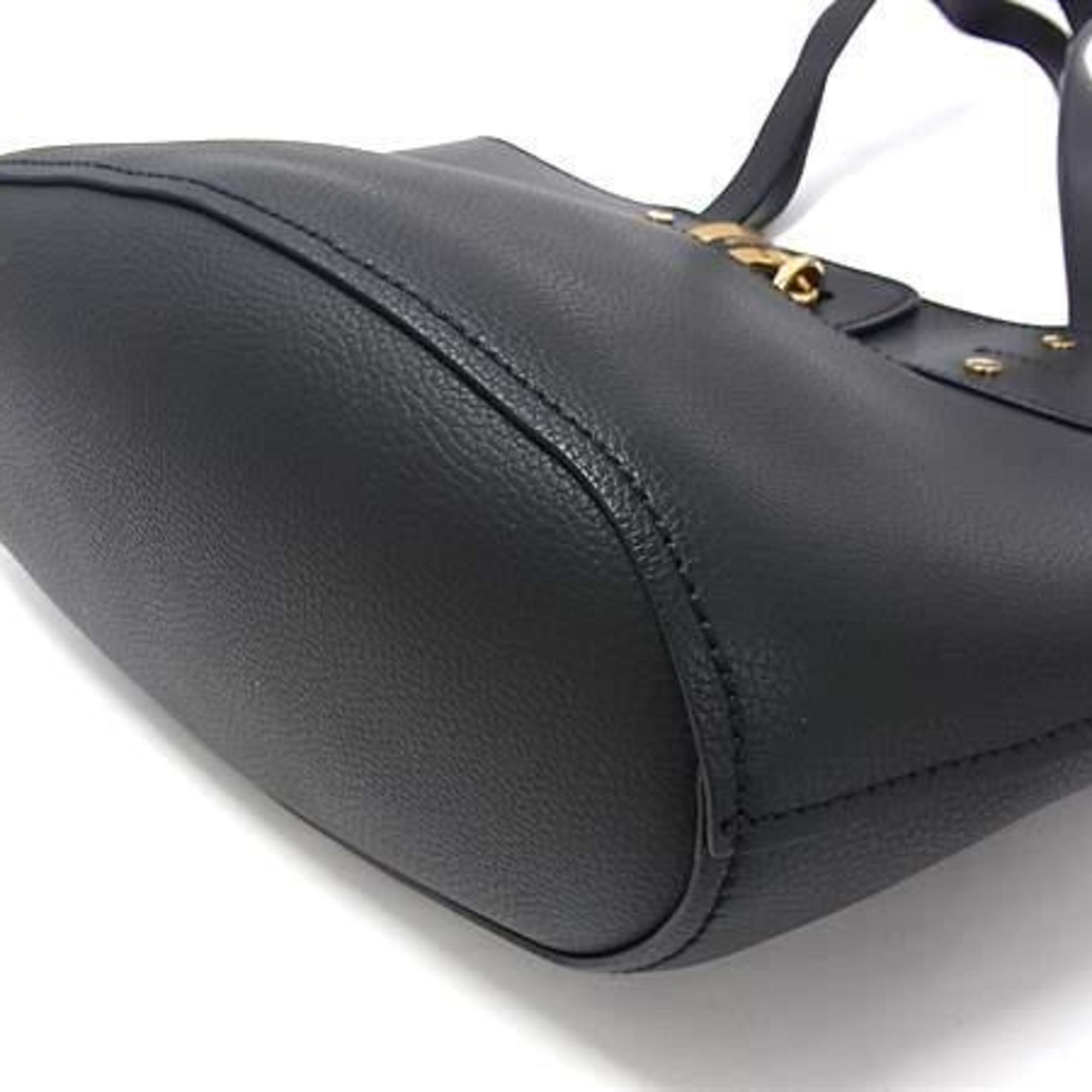 Chloé Black Leather Handbag Shoulder Bag Tote Bag (Pre-Owned)