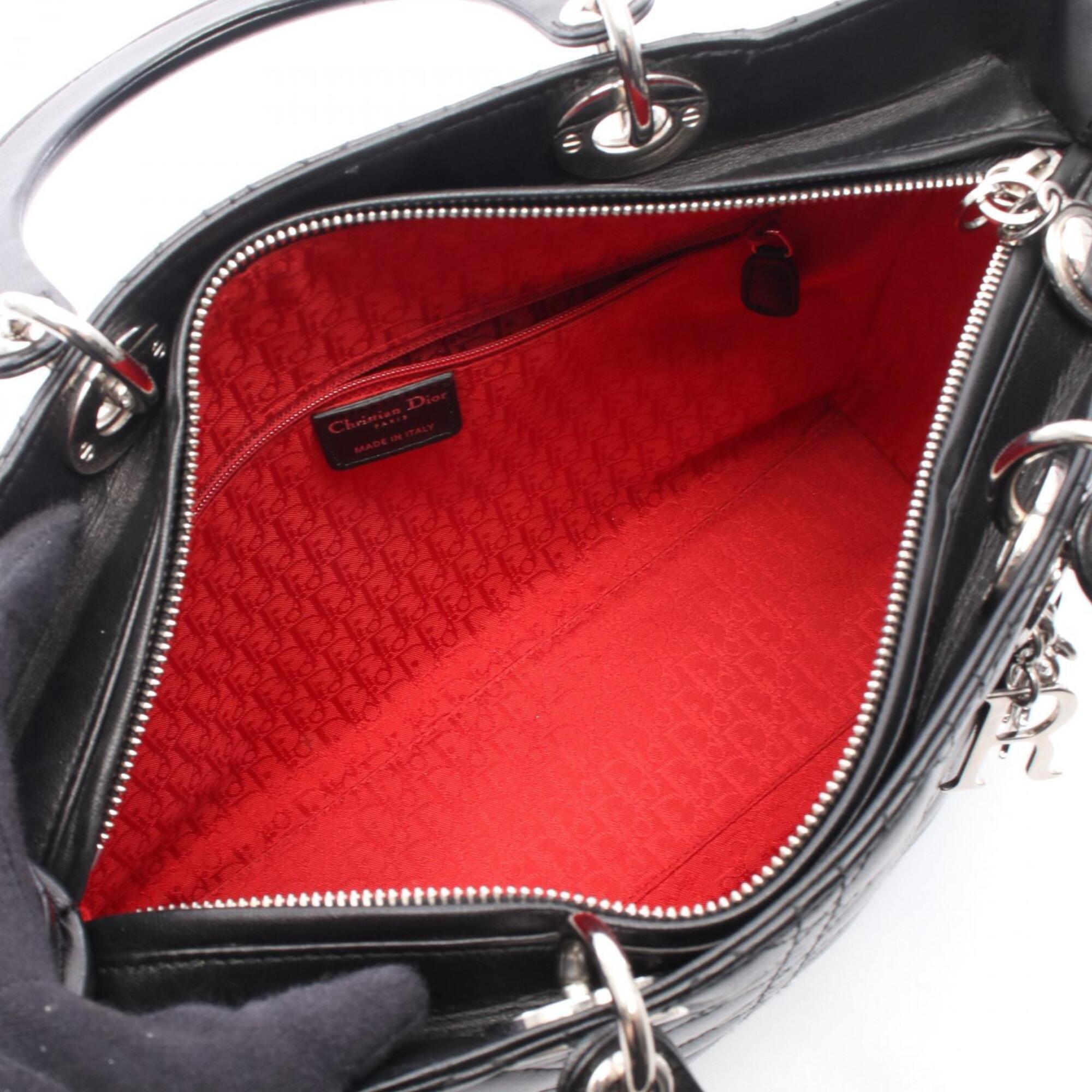 Christian Dior Black Leather Handbag (Pre-Owned)