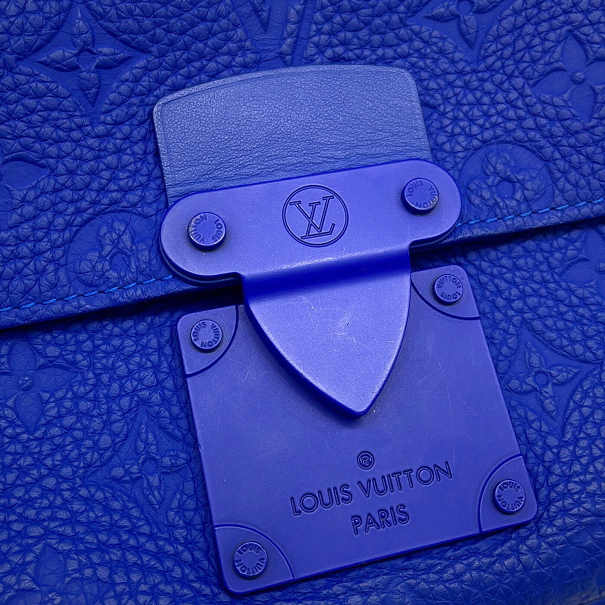 Louis Vuitton Blue Monogram Monogram Handbag Shoulder Bag (Pre-Owned)