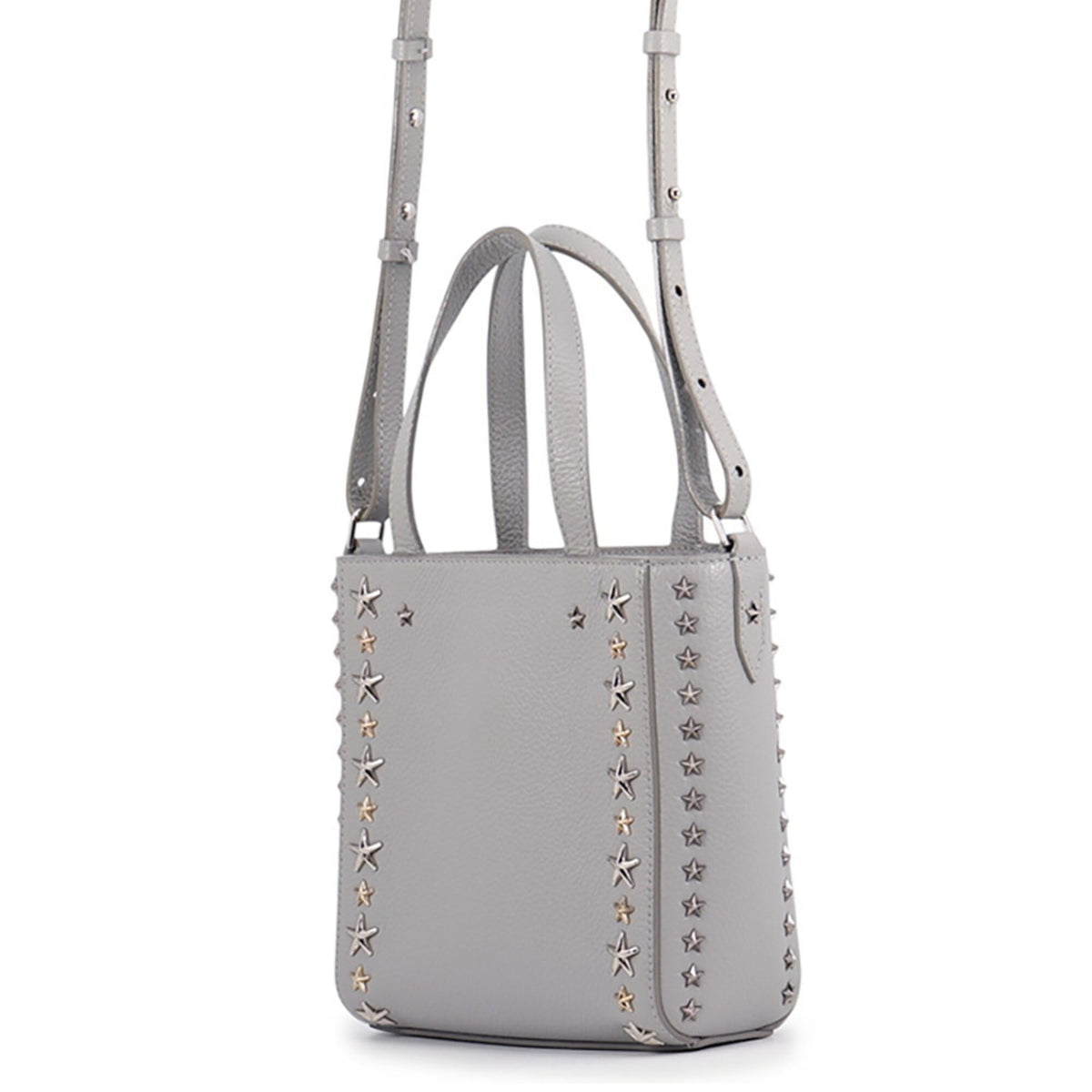 Jimmy Choo Gray Leather Handbag (Pre-Owned)