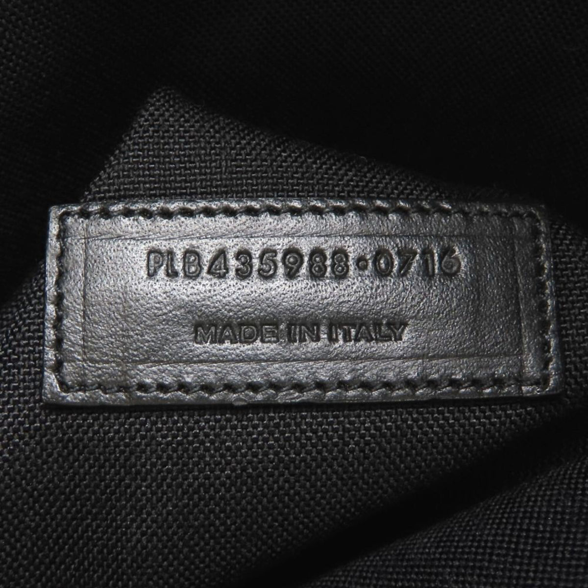 Yves Saint Laurent Black Canvas Leather Backpack (Pre-Owned)