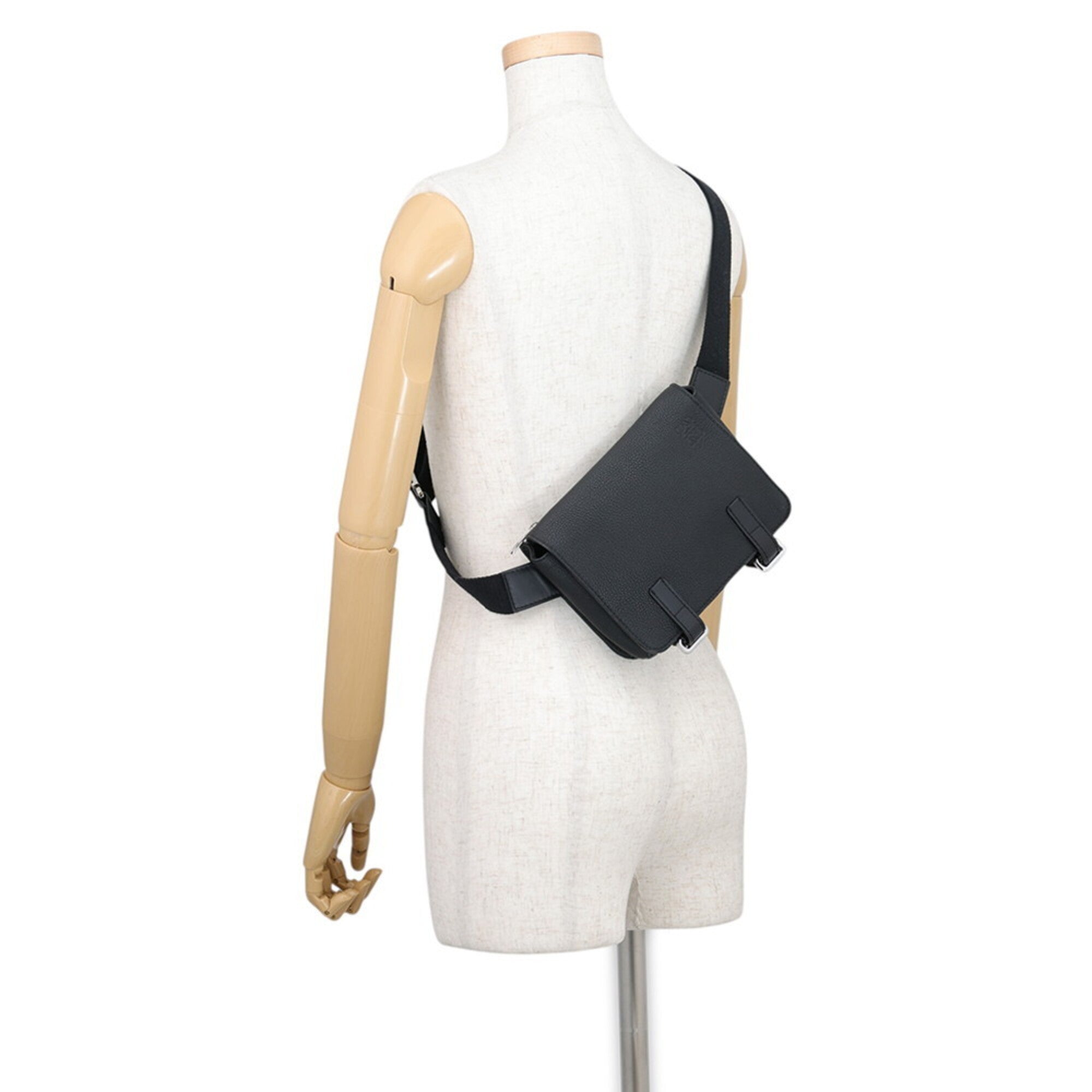 Loewe Black Leather Sling Bag (Pre-Owned)