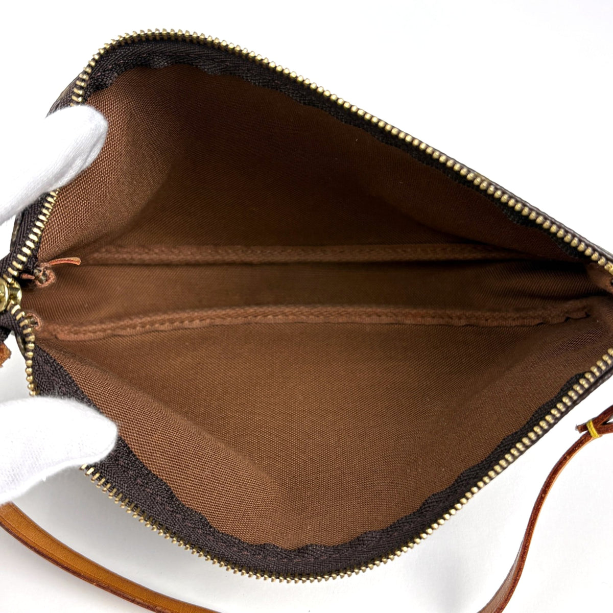 Louis Vuitton Brown Monogram Pochette Pouch (Pre-Owned)