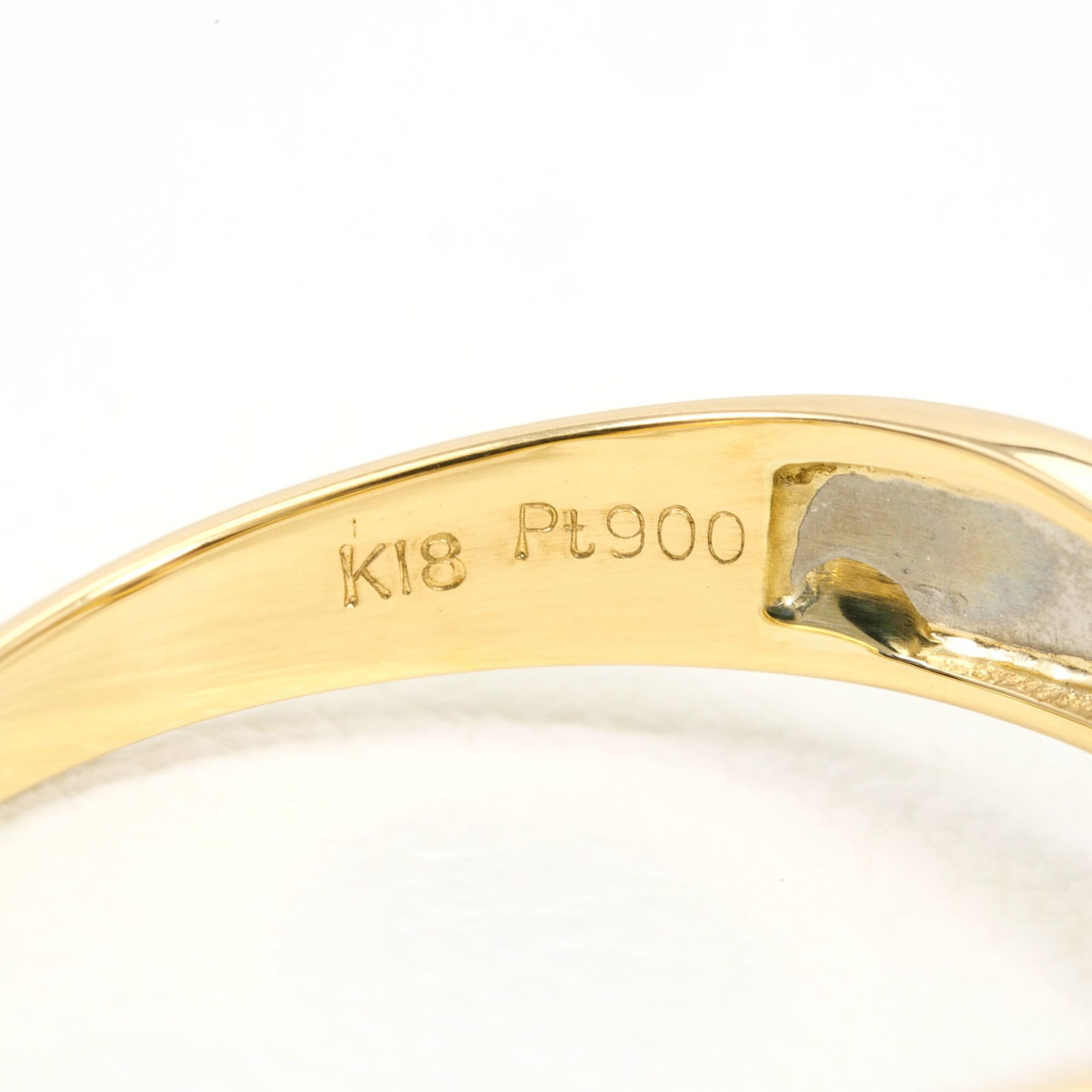 Unbranded Platinum Yellow Gold Yellow Gold (18K) Platinum 900 Band Ring (Pre-Owned)