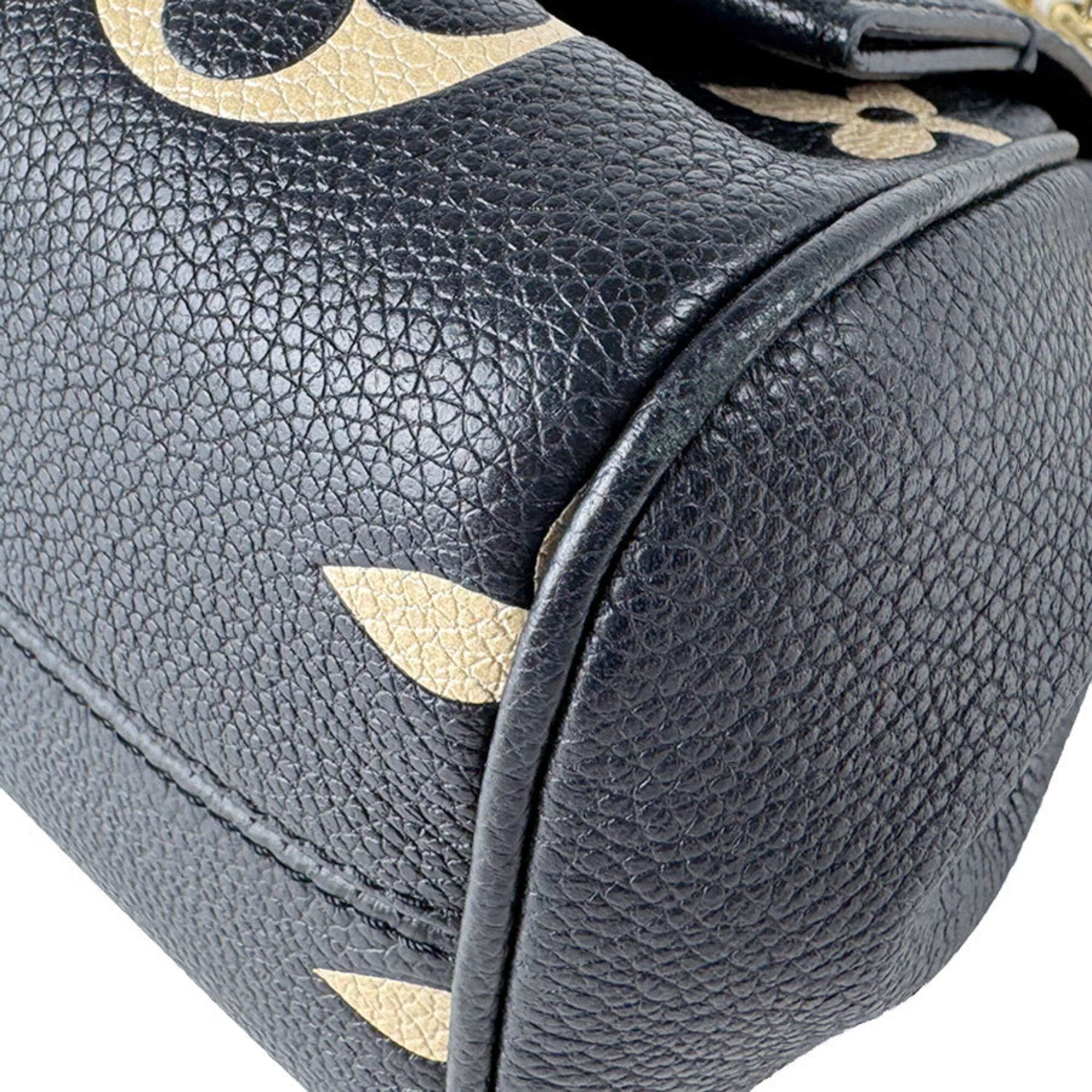 Louis Vuitton Beige Black Monogram Empreinte Shoulder Bag (Pre-Owned)