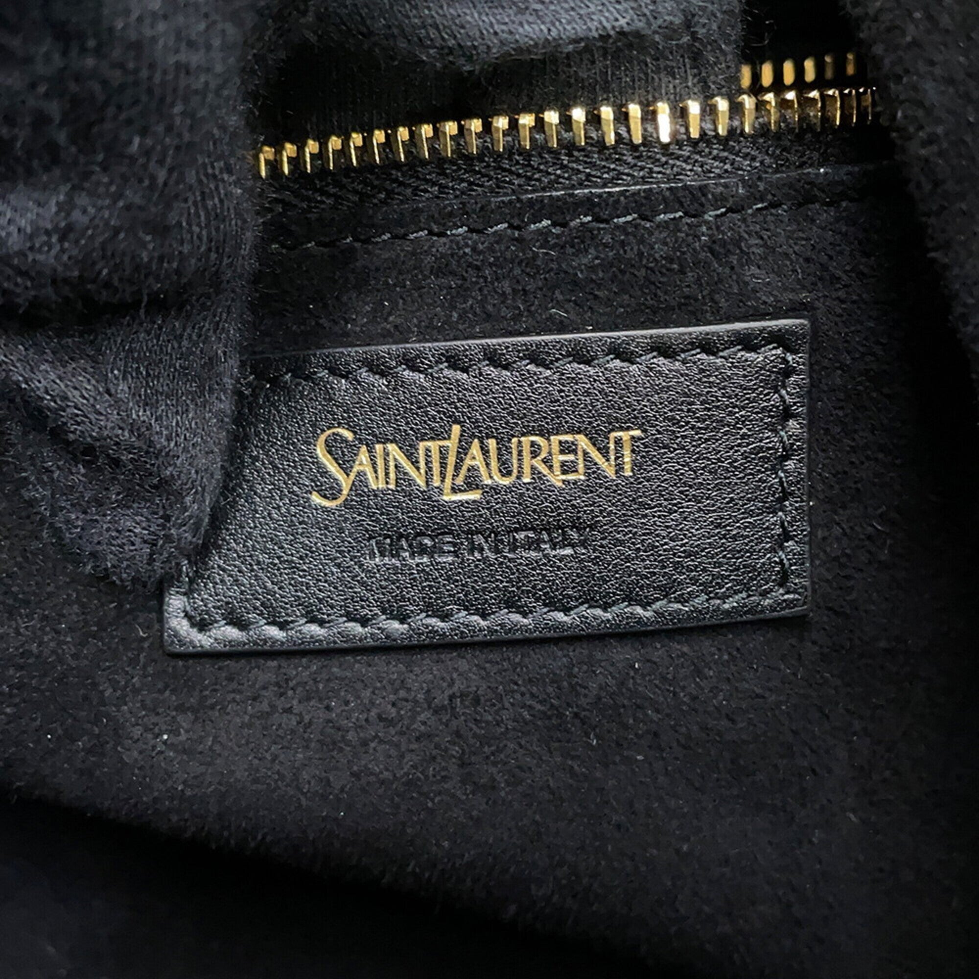 Yves Saint Laurent Black Leather Handbag Tote Bag (Pre-Owned)