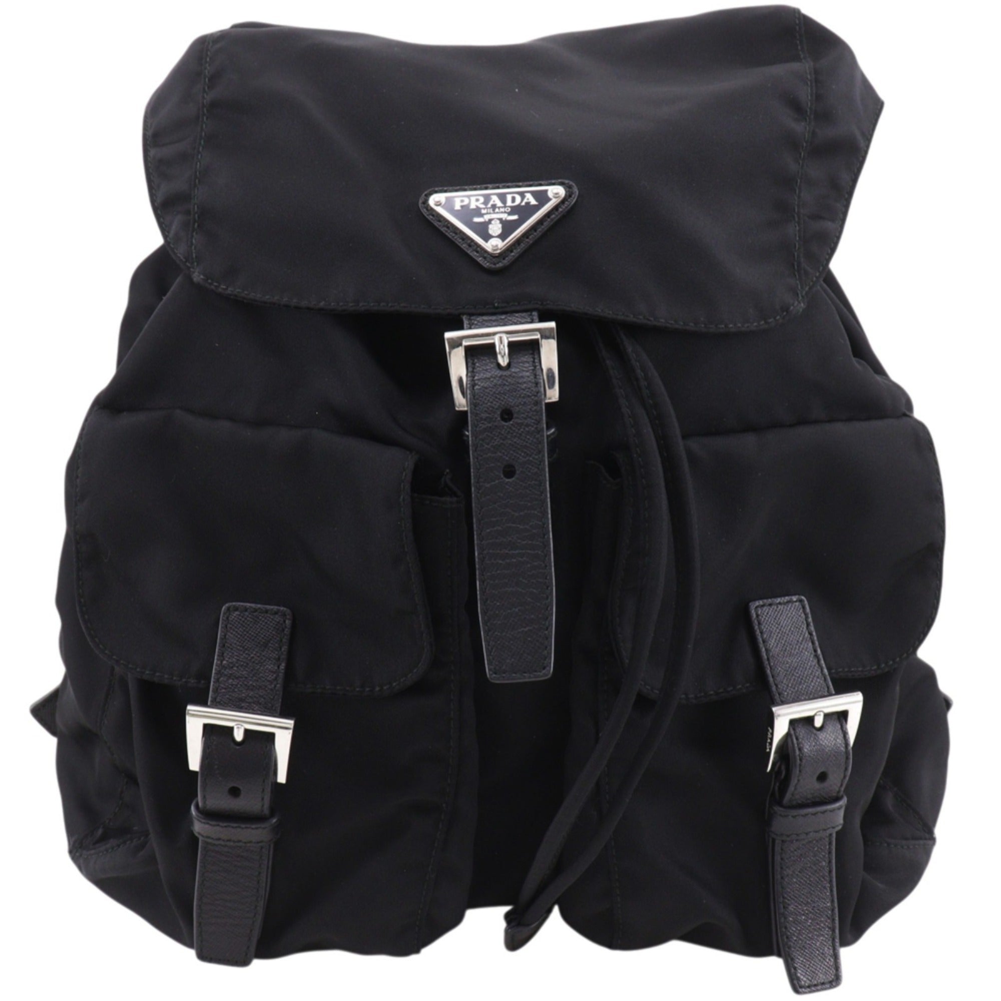 Prada Black Nero Nylon Backpack (Pre-Owned)