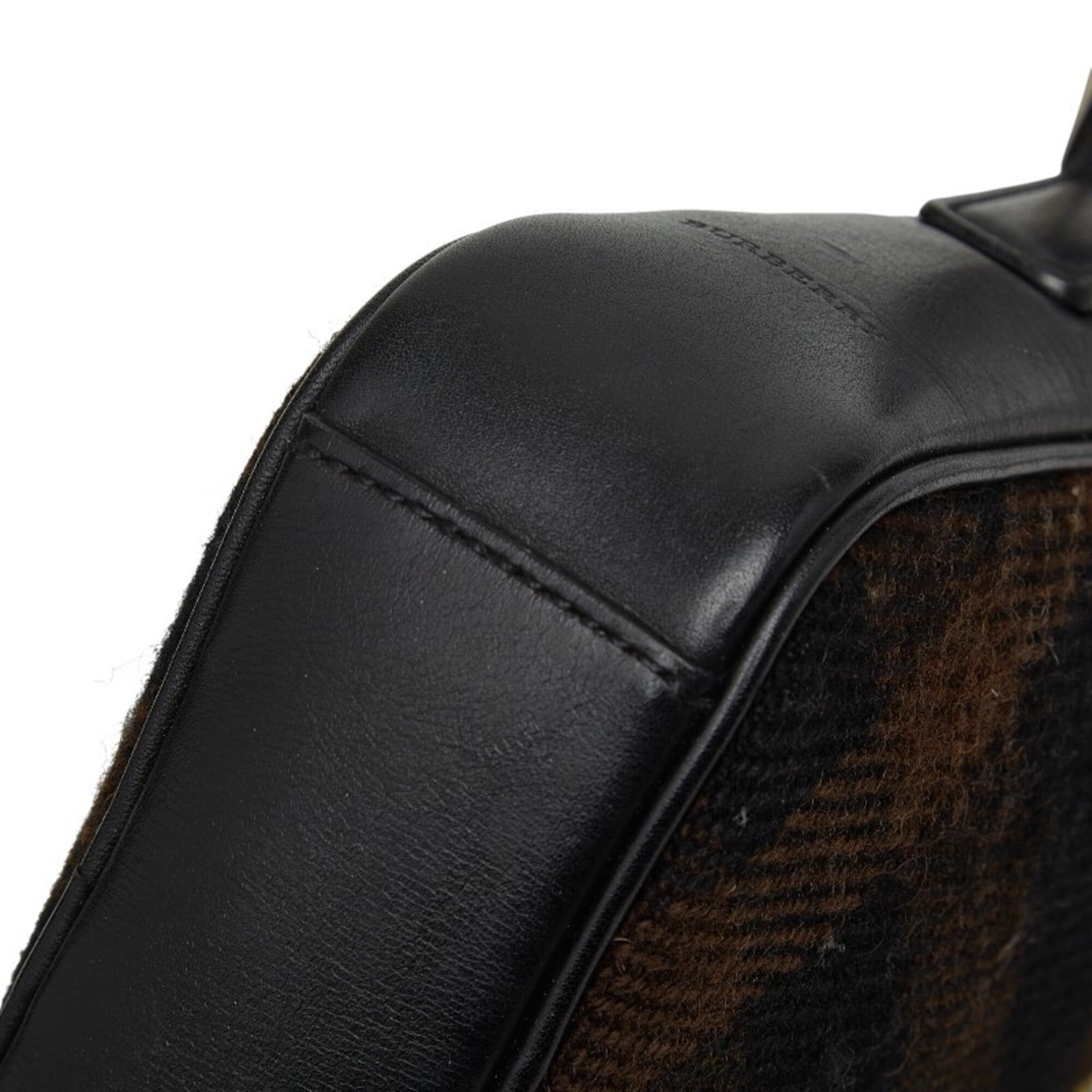 Burberry Black Brown Shoulder Bag (Pre-Owned)