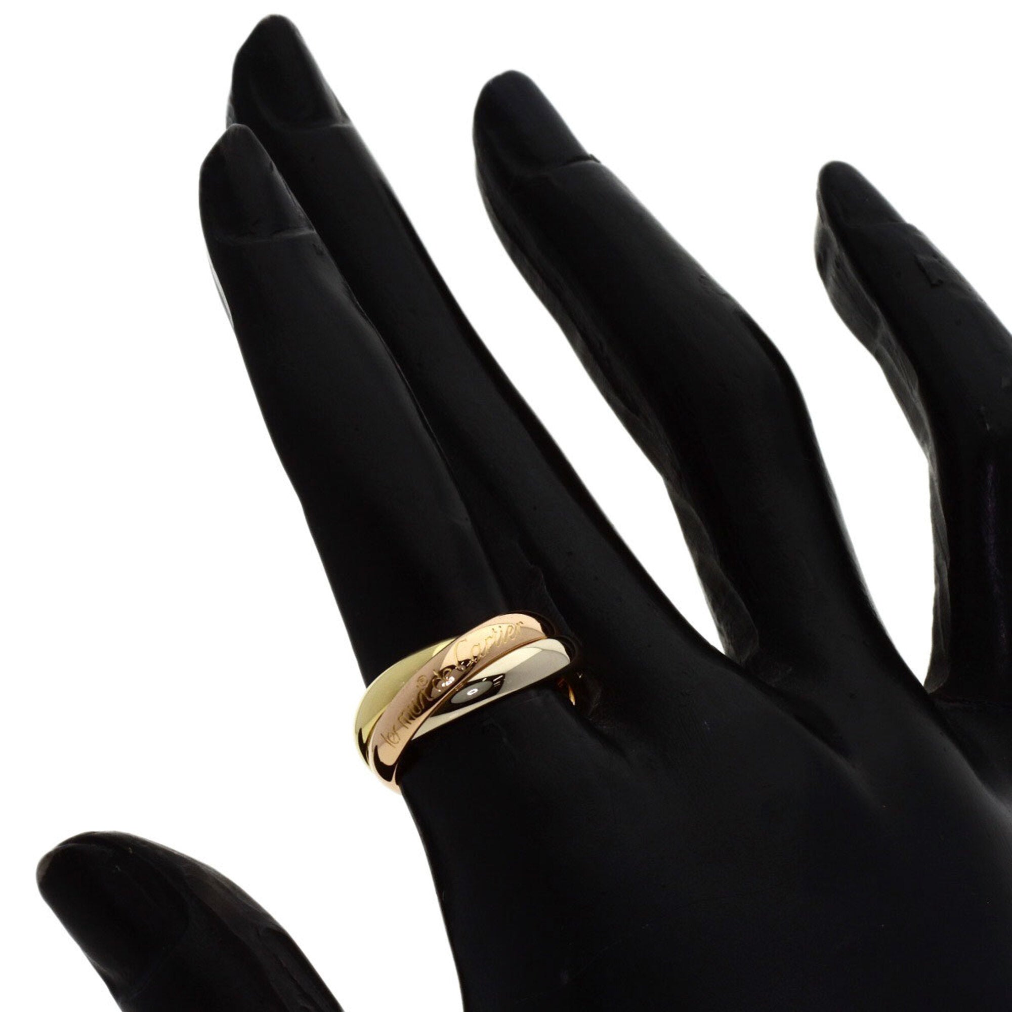 Cartier Trinity Yellow Gold (18K) Pink Gold (18K) White Gold (18K) Band Ring (Pre-Owned)