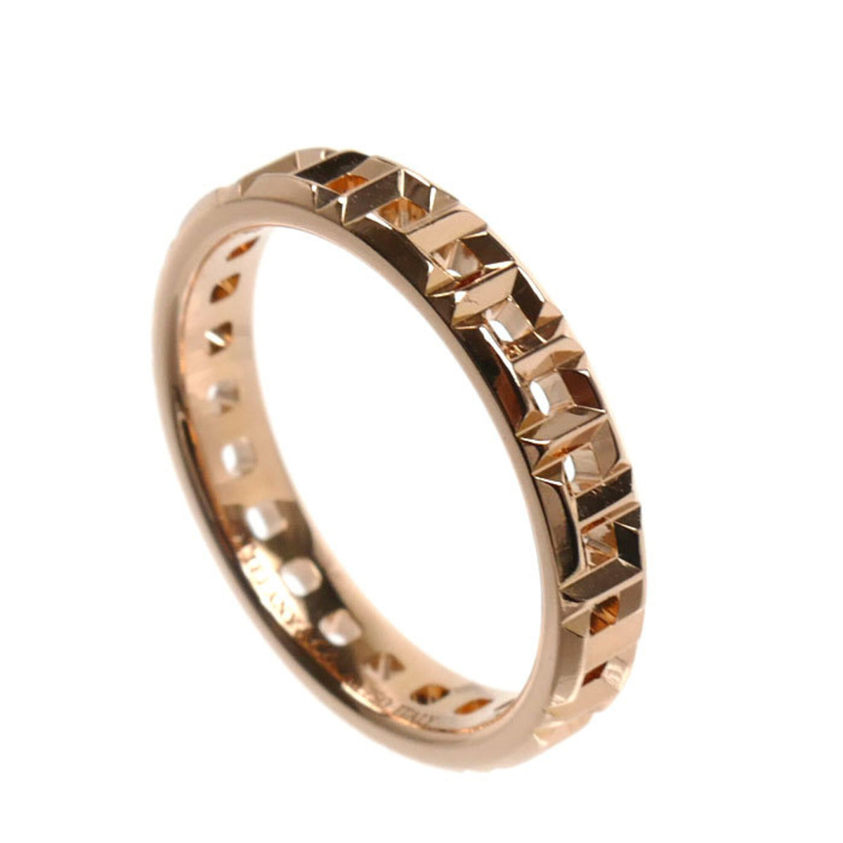 Tiffany Pink Gold (18K) Band Ring (Pre-Owned)