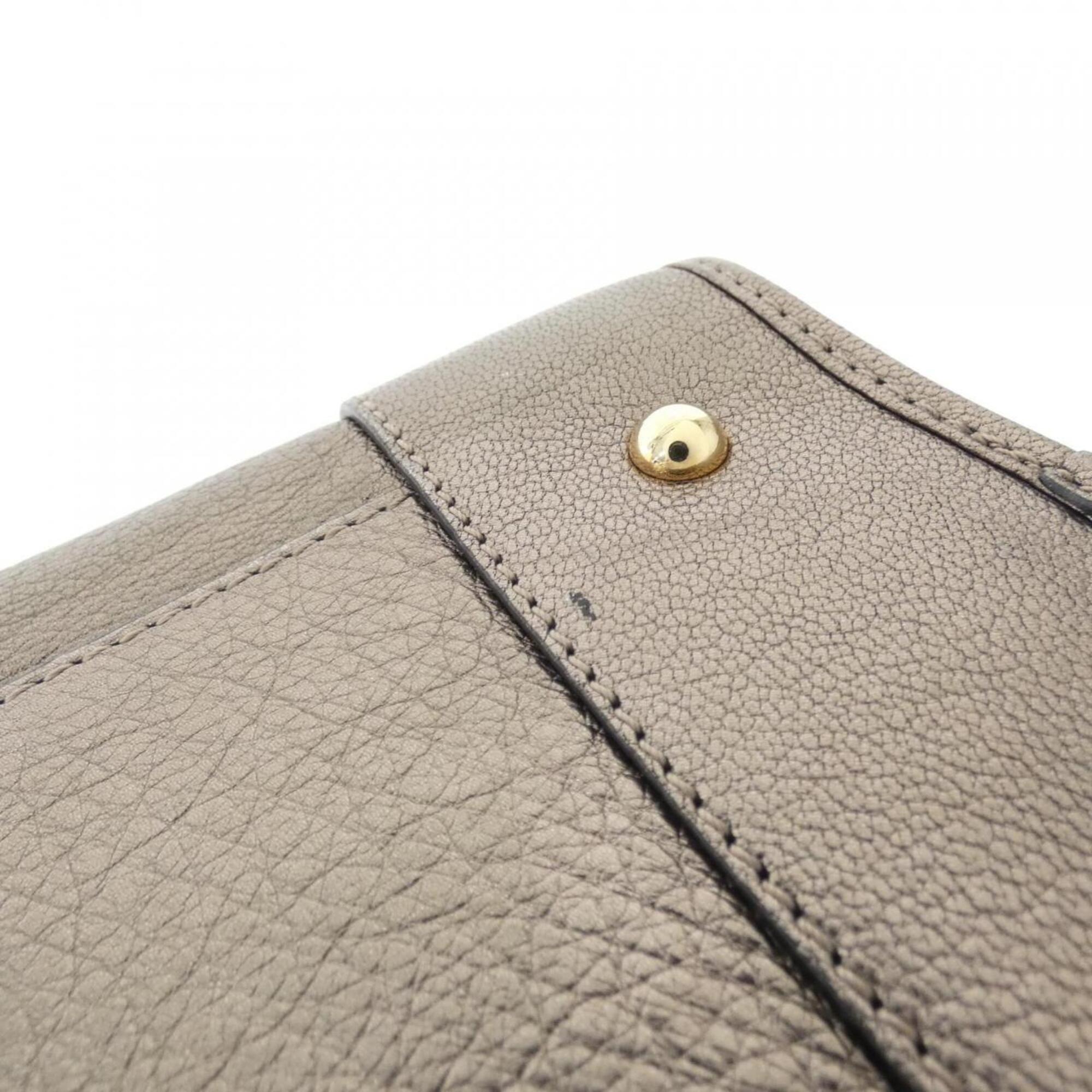 Loewe Bronze Leather Handbag (Pre-Owned)