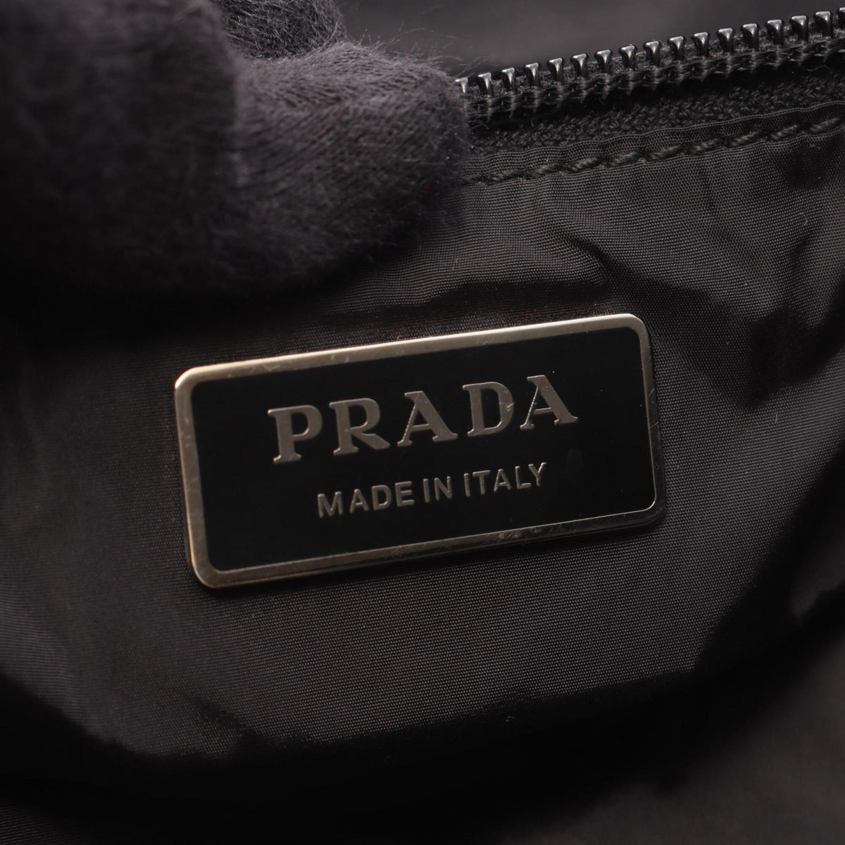 Prada Black Nylon Handbag Shopping Bag Tote Bag (Pre-Owned)