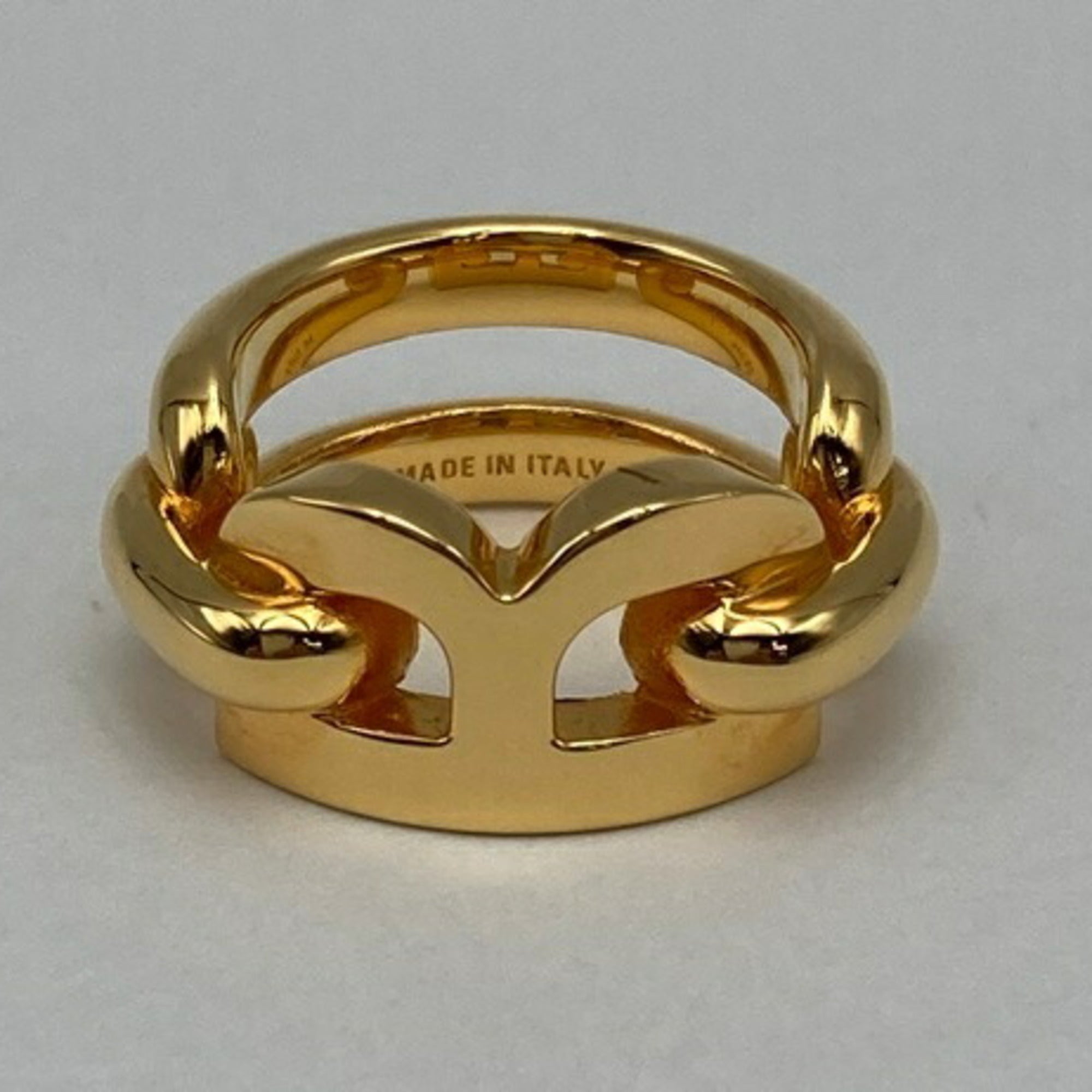 Balenciaga Gold Brass Band Ring (Pre-Owned)