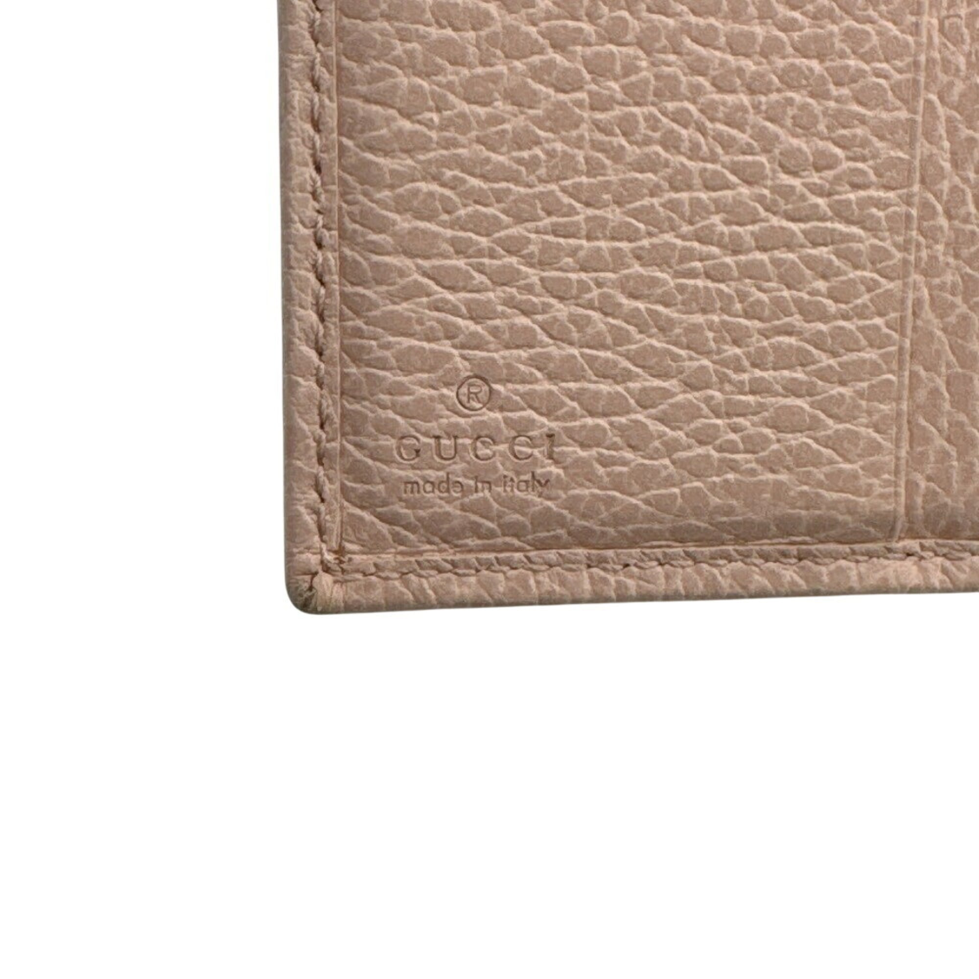 Gucci Pink Leather Wallet (Bi-Fold) (Pre-Owned)