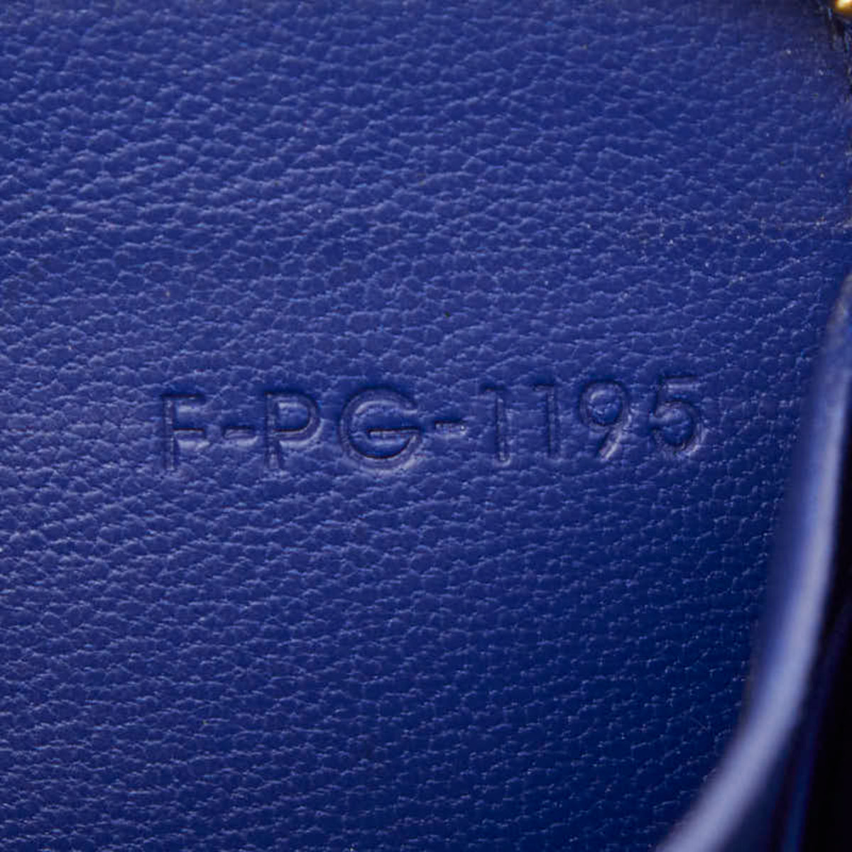 Celine Brown Navy Leather Long Wallet (Bi-Fold) (Pre-Owned)