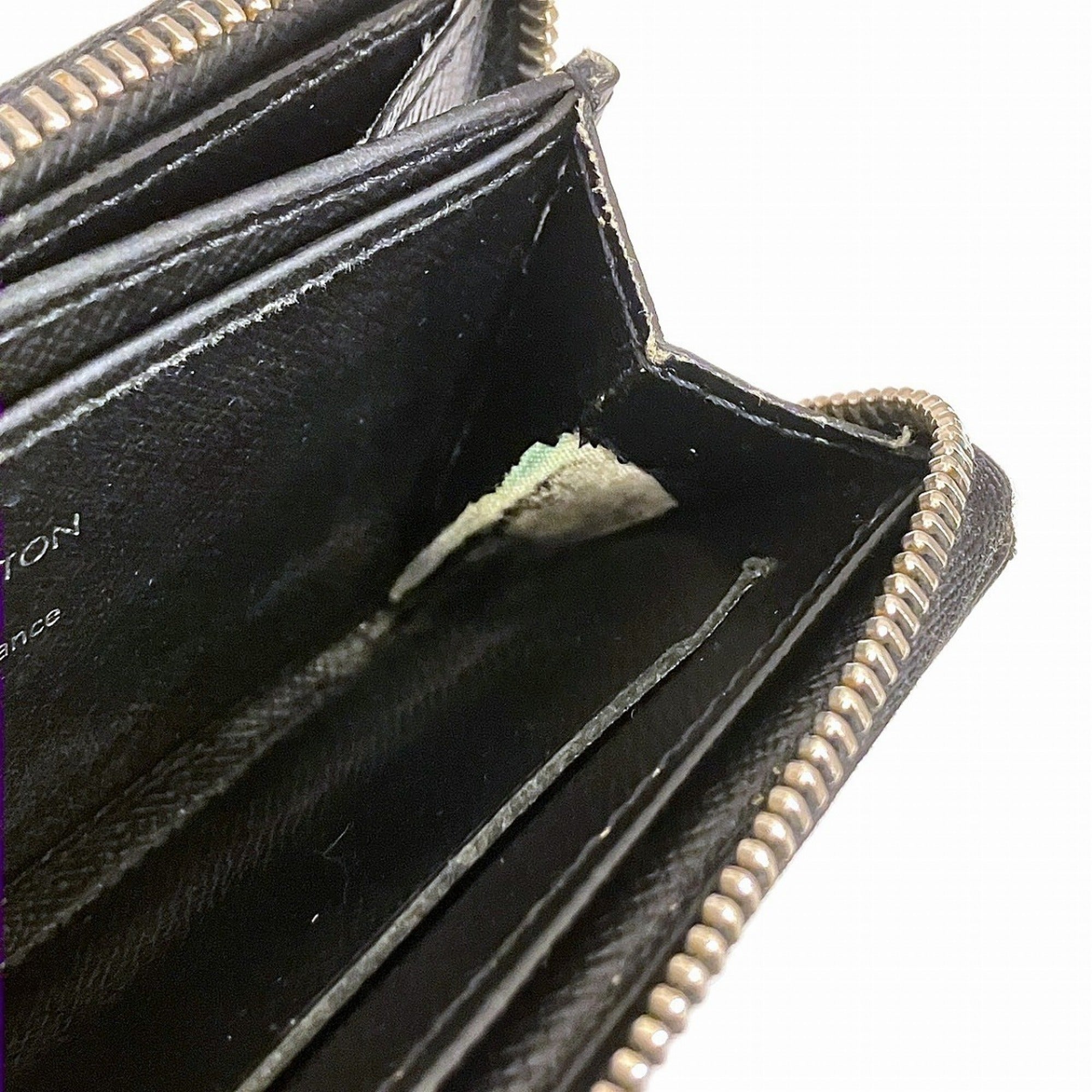 Louis Vuitton Black Damier Graphite Damier Graphite Coin Purse/Coin Case (Pre-Owned)