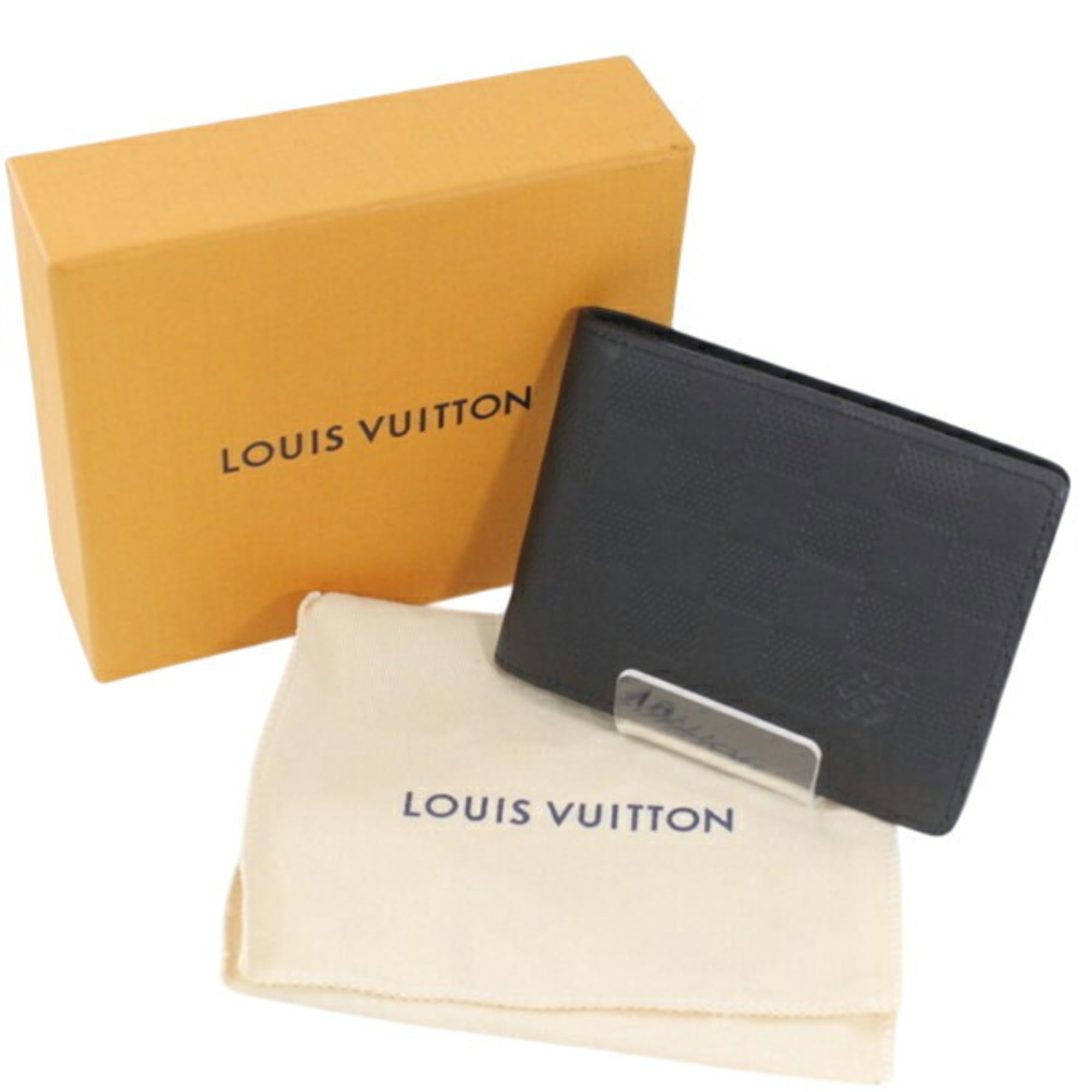 Louis Vuitton Black Infini Damier Infini Wallet (Bi-Fold) (Pre-Owned)