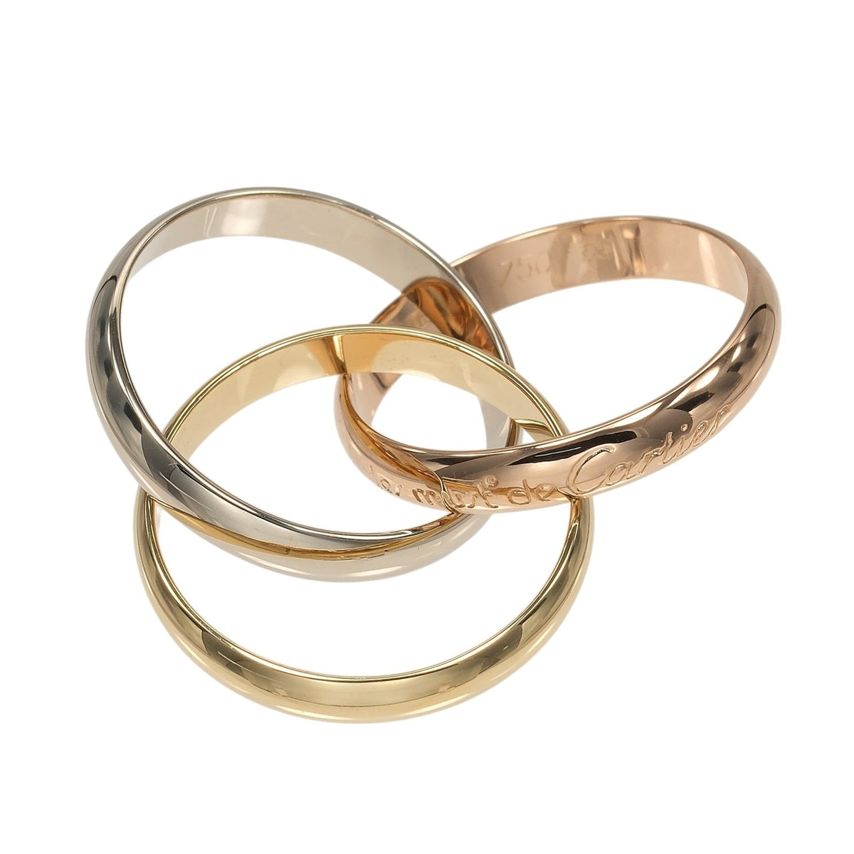 Cartier Trinity Yellow Gold (18K) Pink Gold (18K) White Gold (18K) Band Ring (Pre-Owned)