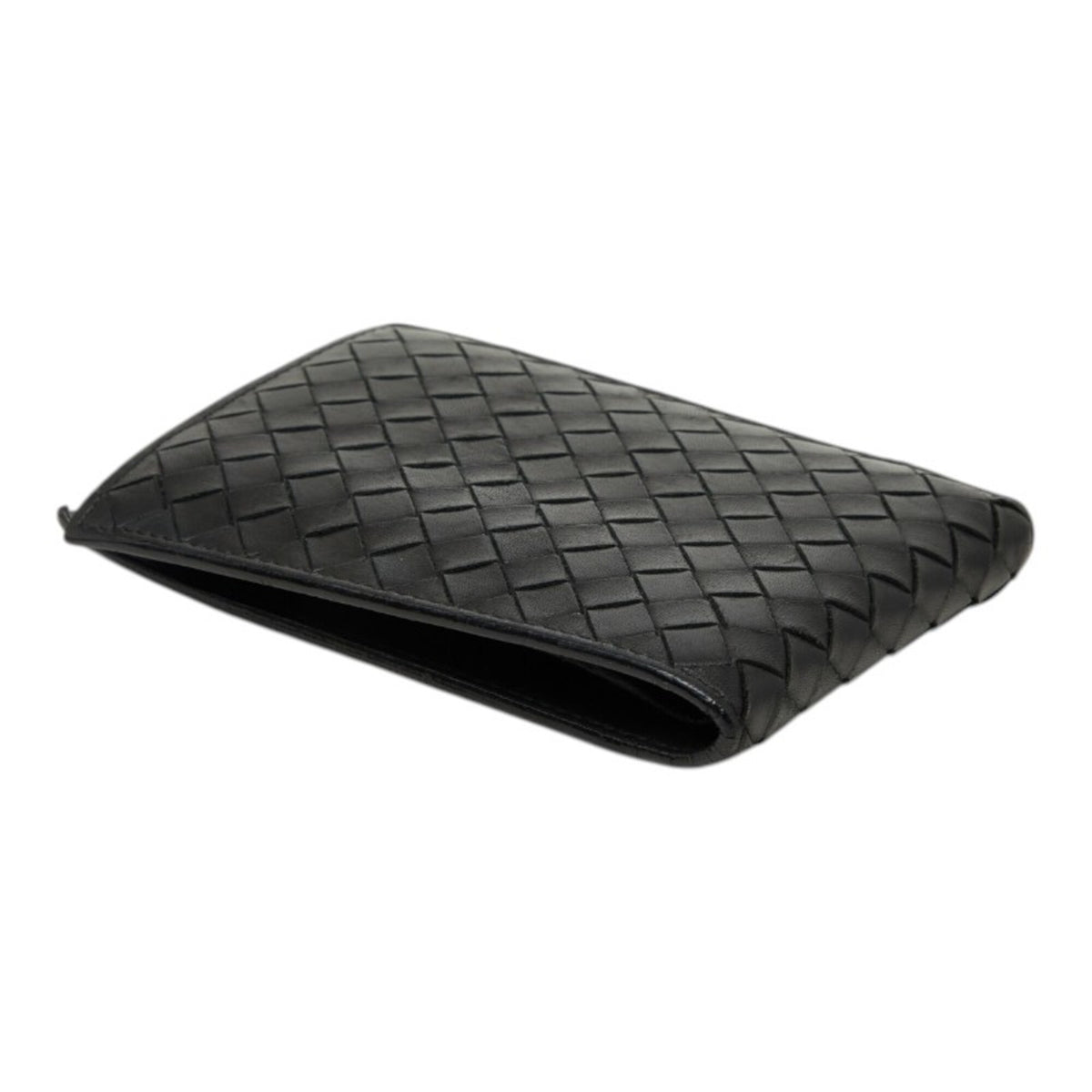 Bottega Veneta Black Intrecciato Wallet (Bi-Fold) (Pre-Owned)