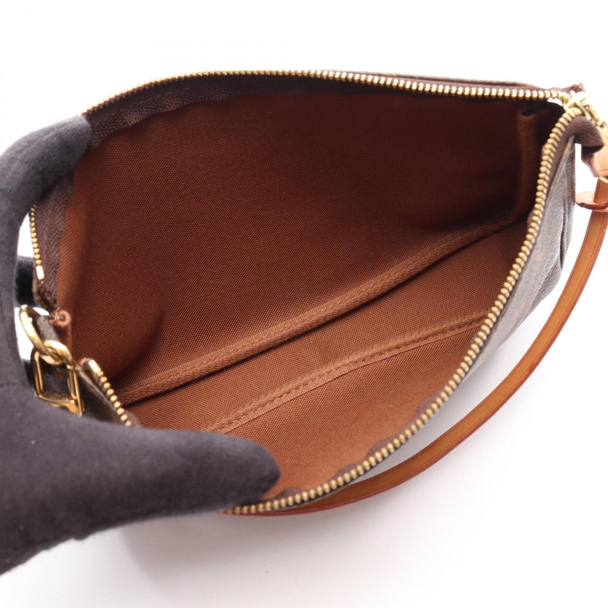 Louis Vuitton Brown Coated Canvas Leather Handbag (Pre-Owned)