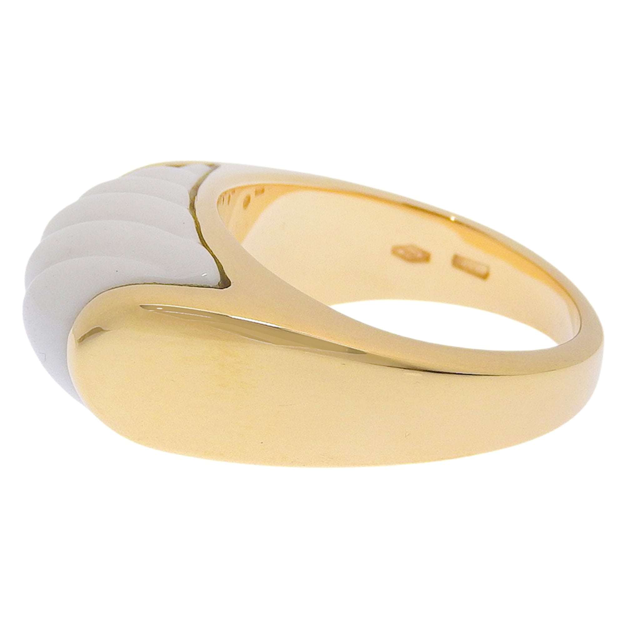 Bvlgari Yellow Gold (18K) Ceramic Band Ring (Pre-Owned)