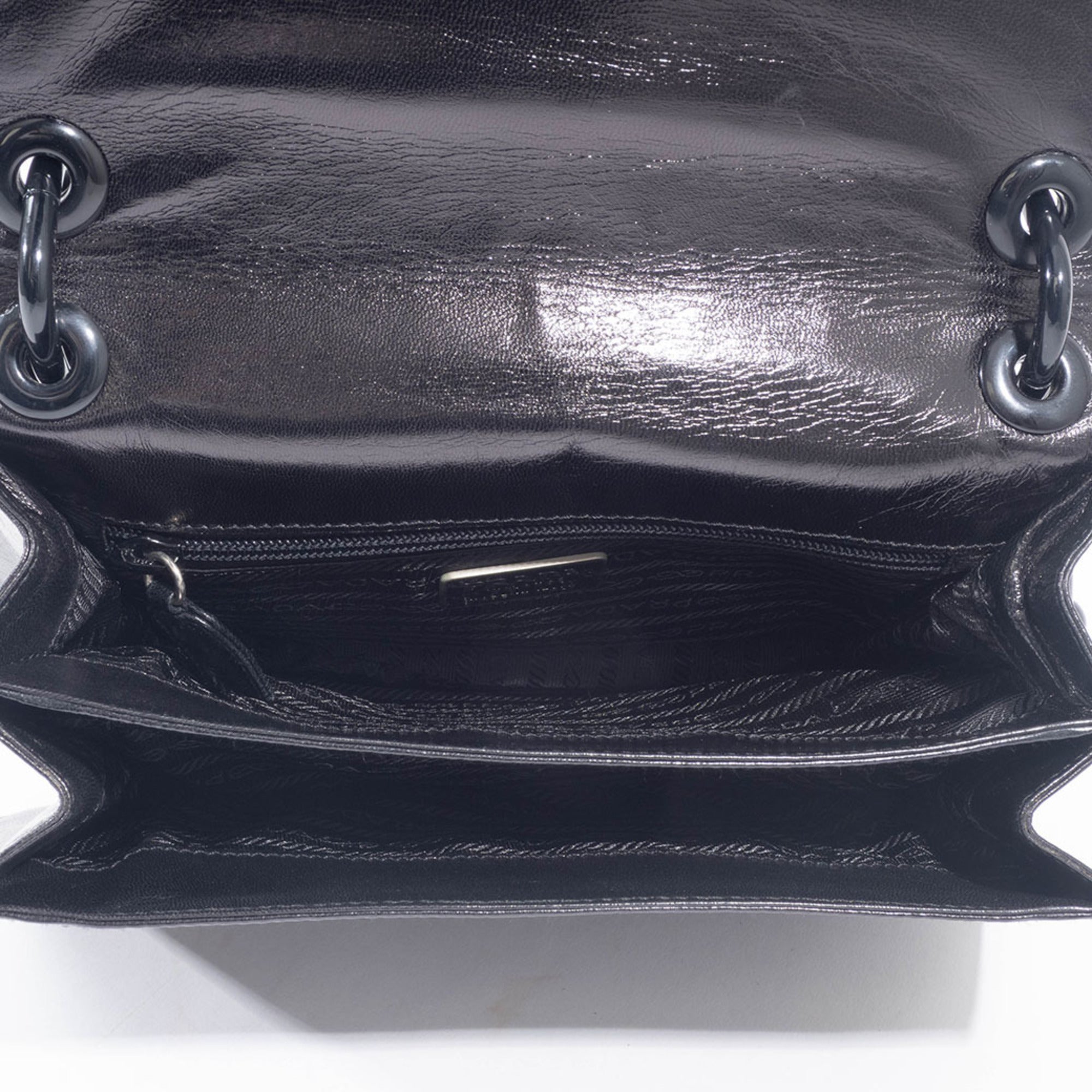 Prada Black Leather Shoulder Bag (Pre-Owned)