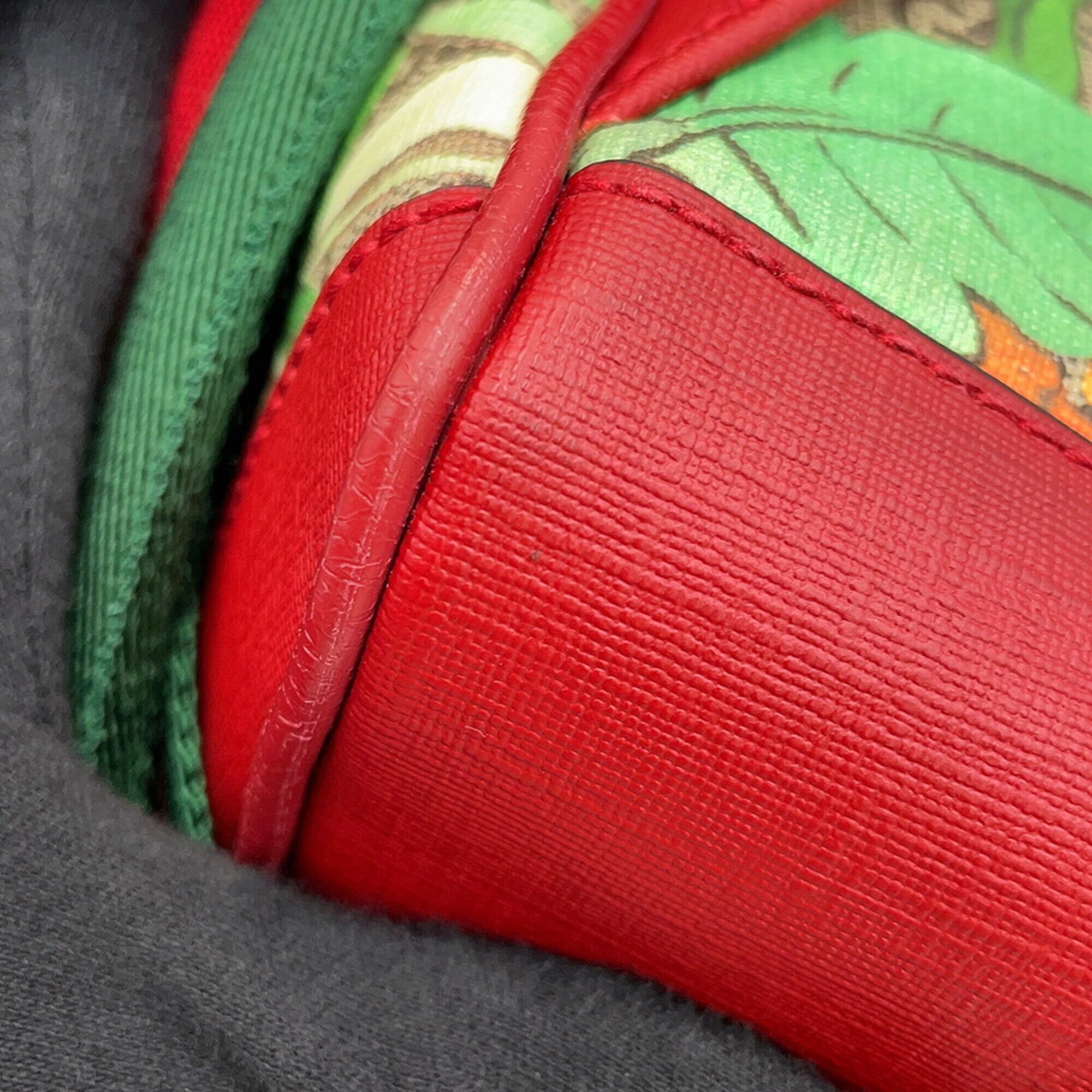 Gucci Multi-Color Red Color Gg Supreme Backpack (Pre-Owned)