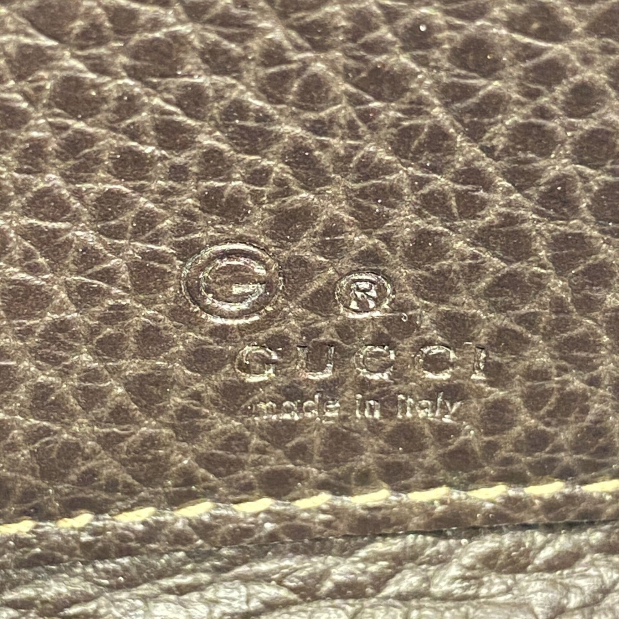 Gucci Brown Canvas Long Wallet (Bi-Fold) (Pre-Owned)