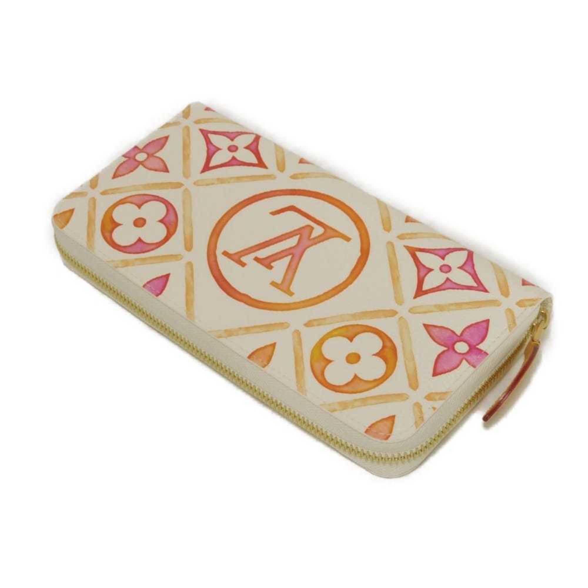 Louis Vuitton Coral Color Monogram Pink White Monogram Long Wallet (Bi-Fold) (Pre-Owned)