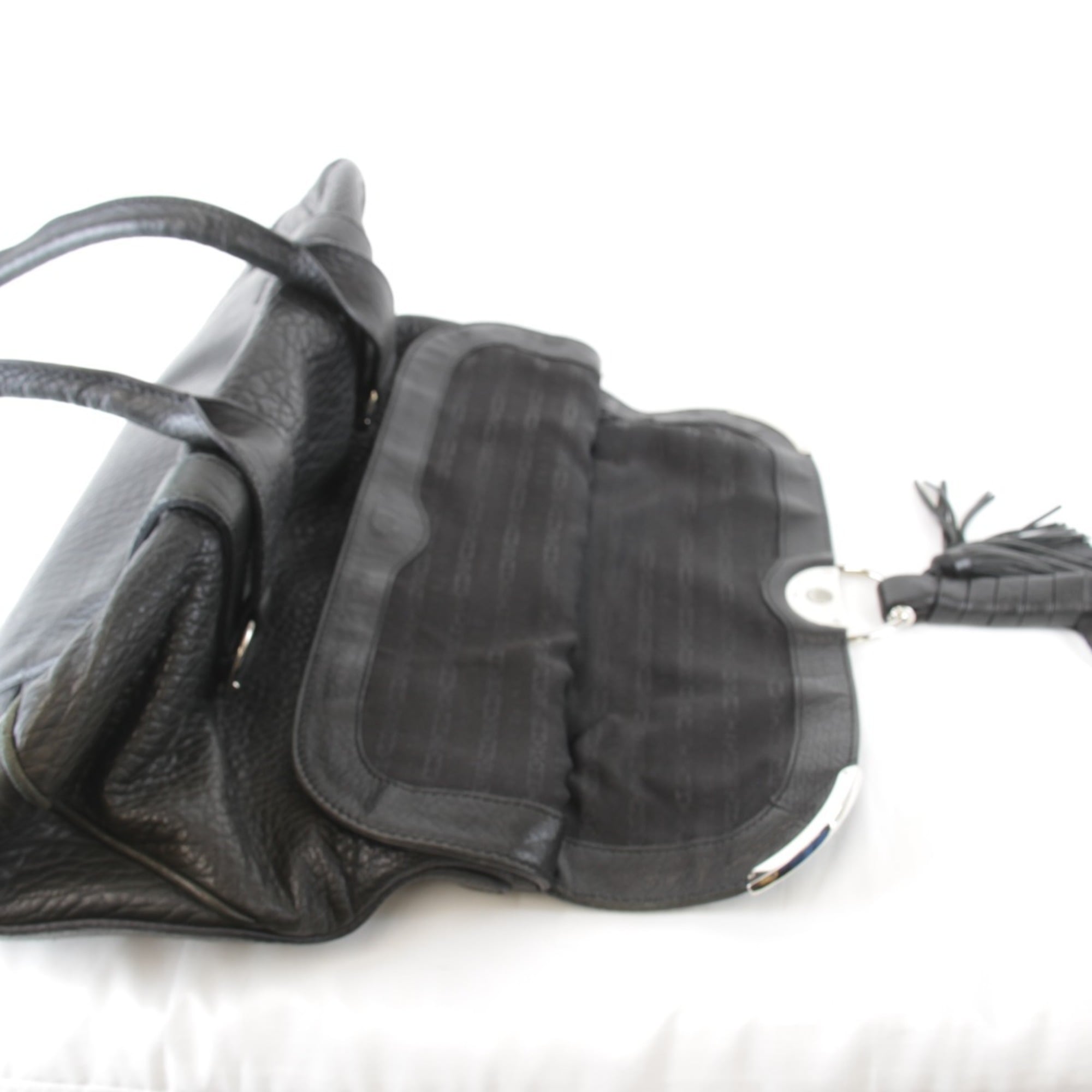 Celine Black Leather Tote Bag (Pre-Owned)